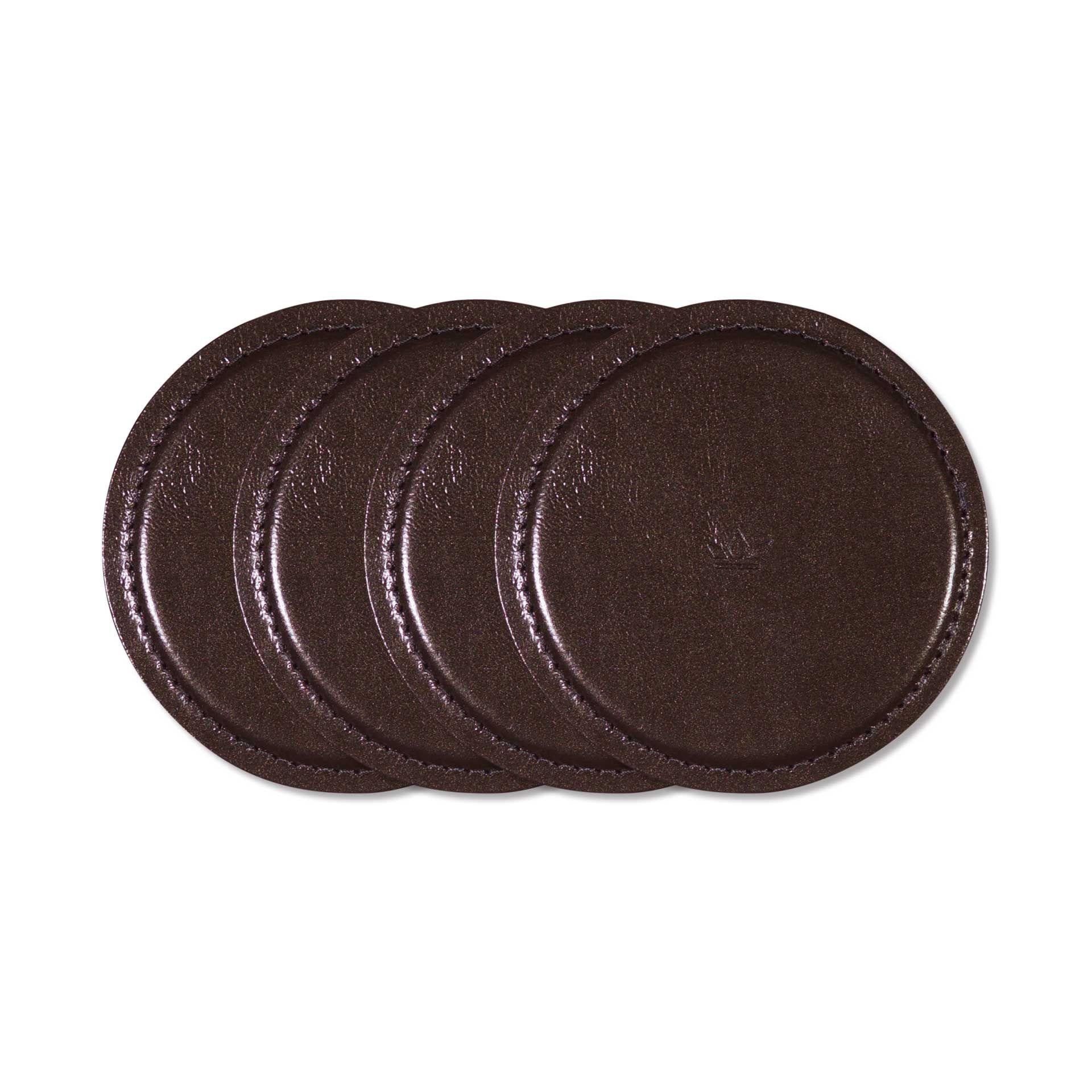 [product_category]-Dutchdeluxes Coaster Set Of 4, Metallic Bronze-Dutchdeluxes-8718885435801-4P-CC-MB-DUT-1