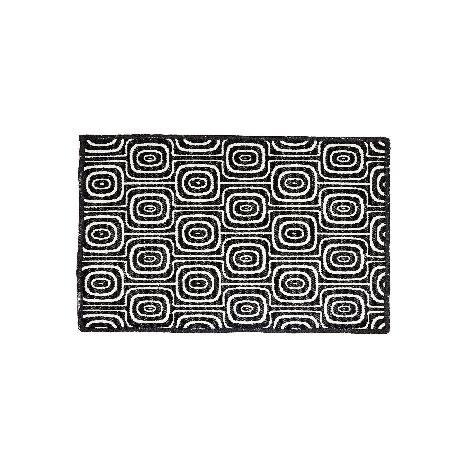 Dutchdeluxes Placemat -set van 4 zwart -wit, apenogen