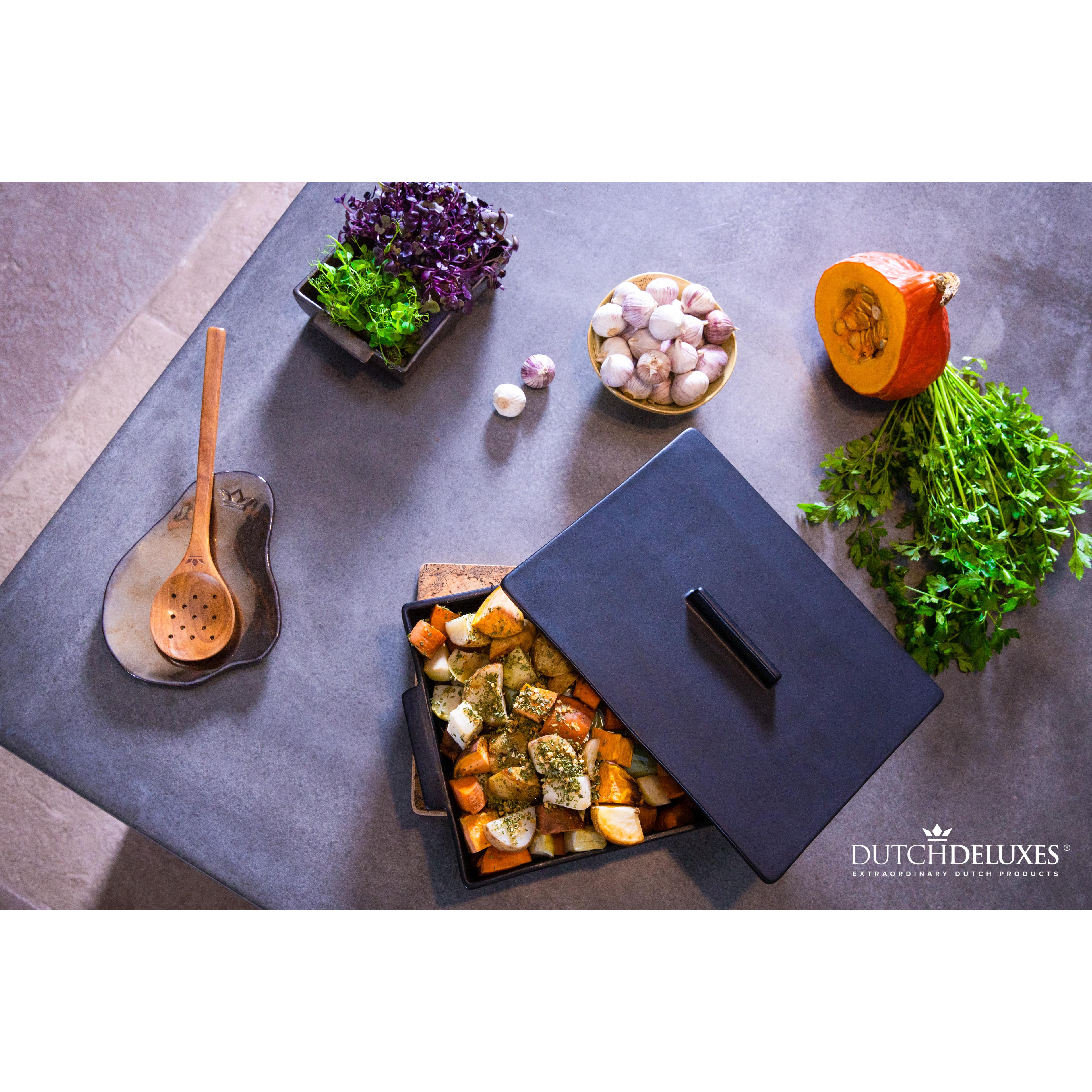 [product_category]-Dutchdeluxes Rectangular Casserole Dish Large, Matt Black-Dutchdeluxes-8718885437355-ODC-RL-BM-DUT-22