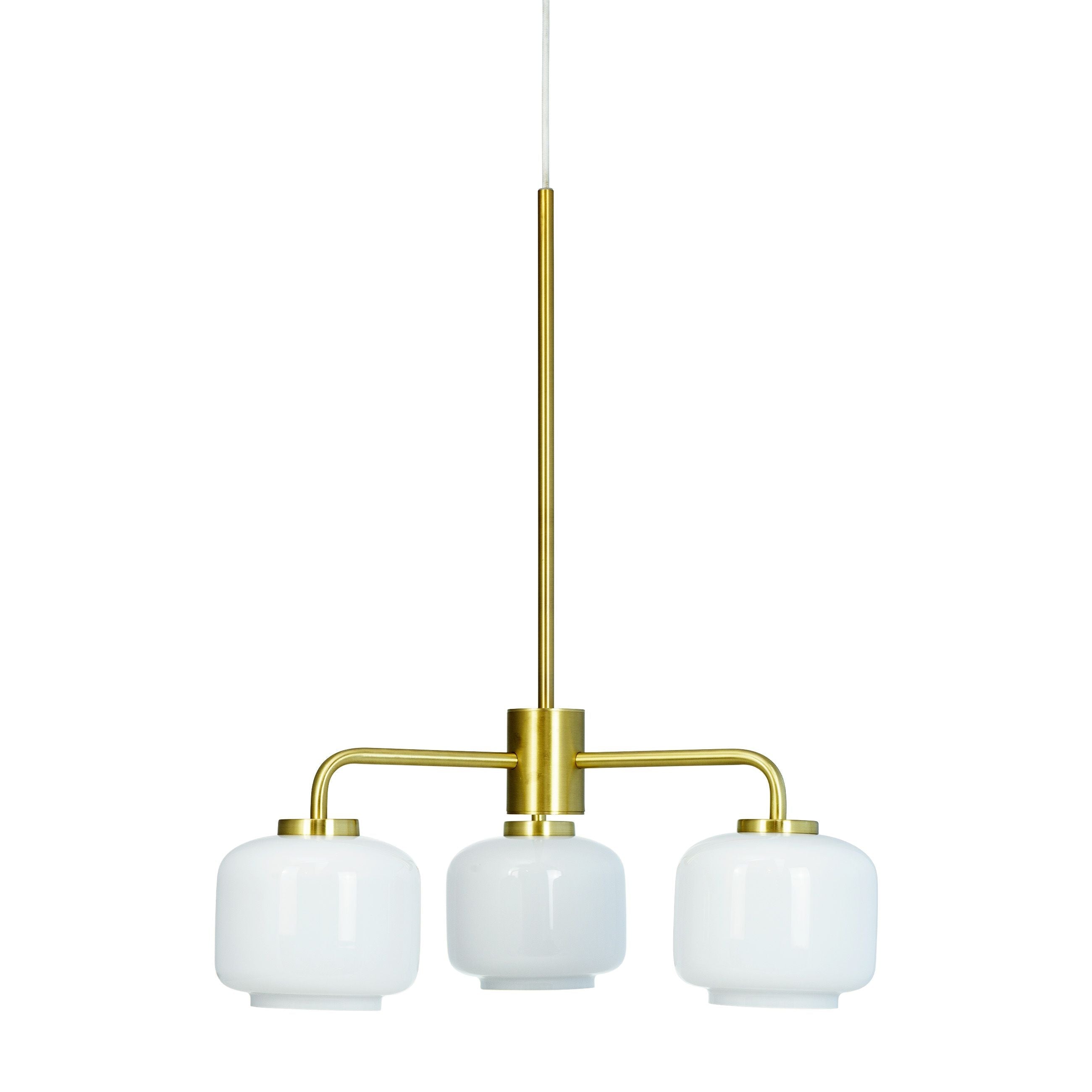 [product_category]-Dyberg Larsen Arp 3 Armed Chandelier, Opal/Brass-Dyberg Larsen-5704709082613-8261-DYB-1