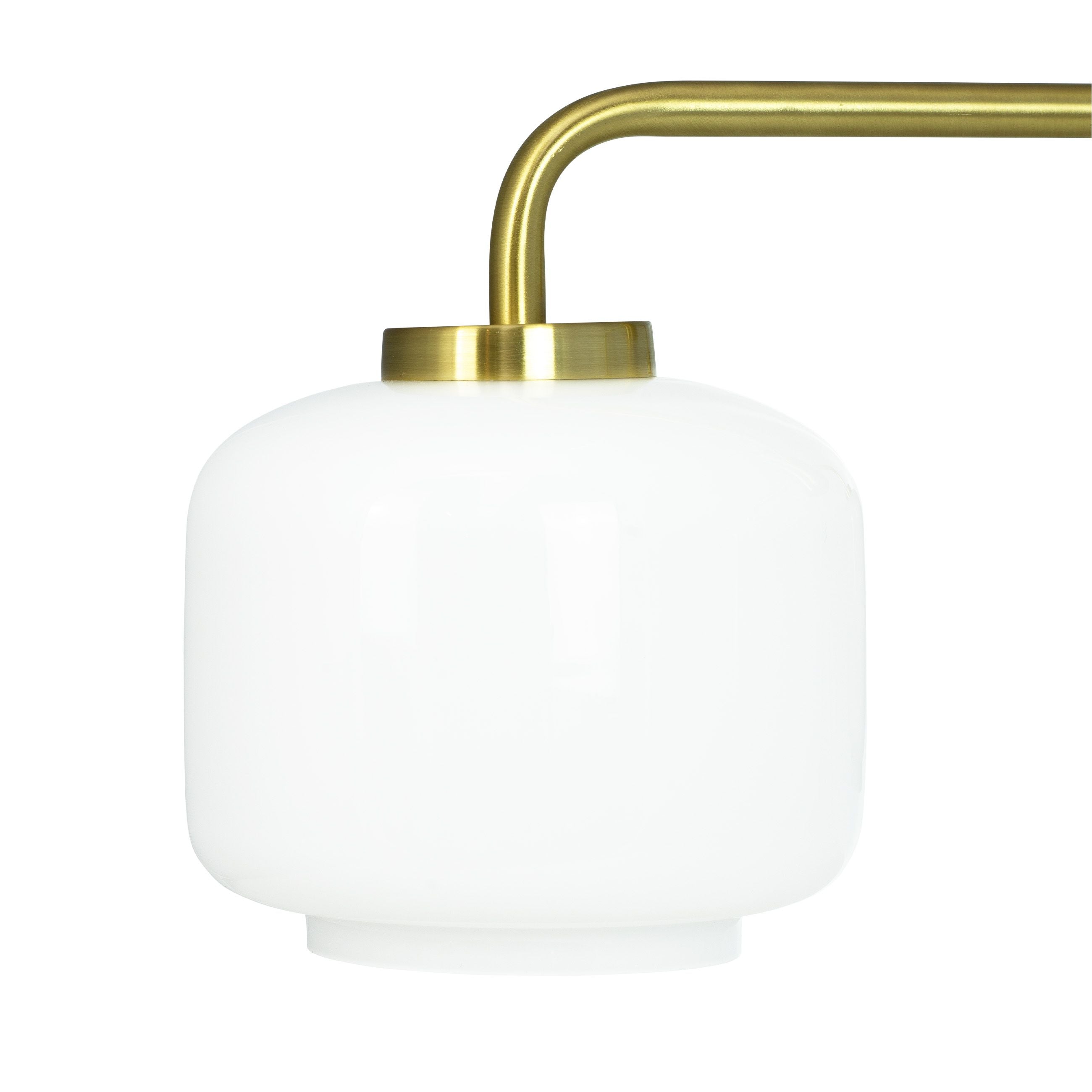 [product_category]-Dyberg Larsen Arp 3 Armed Chandelier, Opal/Brass-Dyberg Larsen-5704709082613-8261-DYB-3