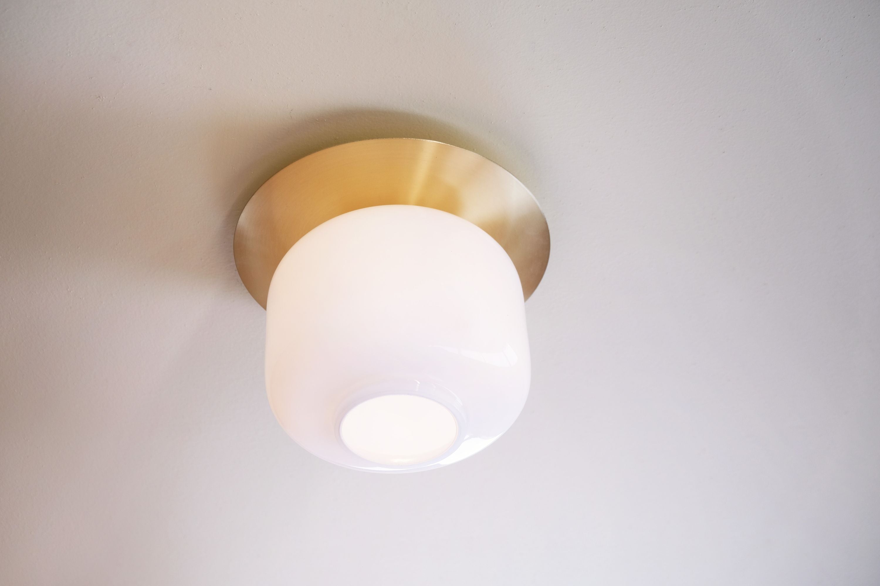 [product_category]-Dyberg Larsen Arp Ceiling Lamp, Opal/Brass-Dyberg Larsen-5704709082590-8259-DYB-8