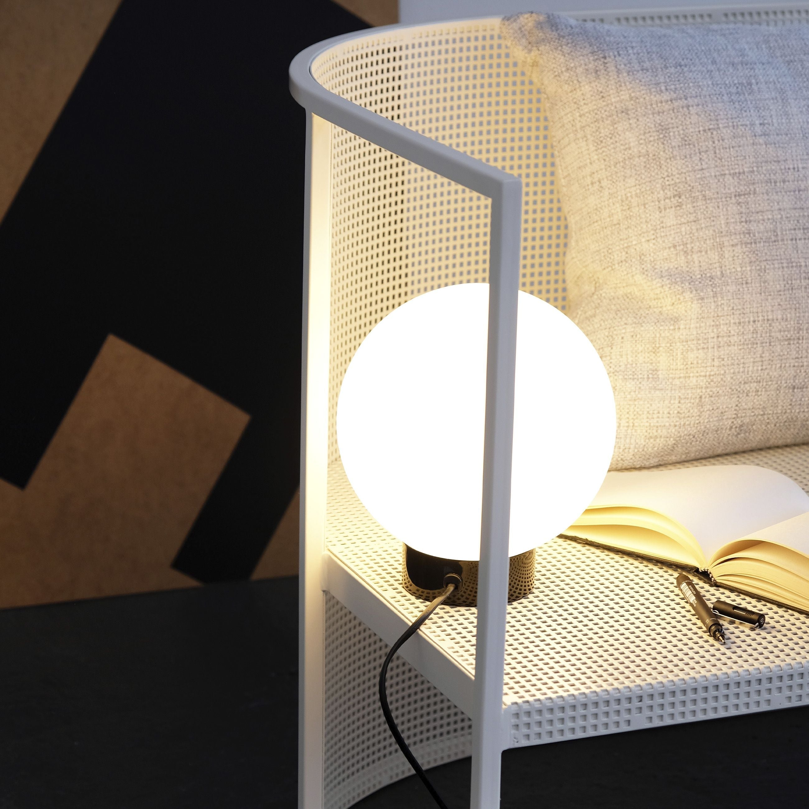 [product_category]-Dyberg Larsen Barcelona Table Lamp, Opal/Black-Dyberg Larsen-5704709080947-8094-DYB-4