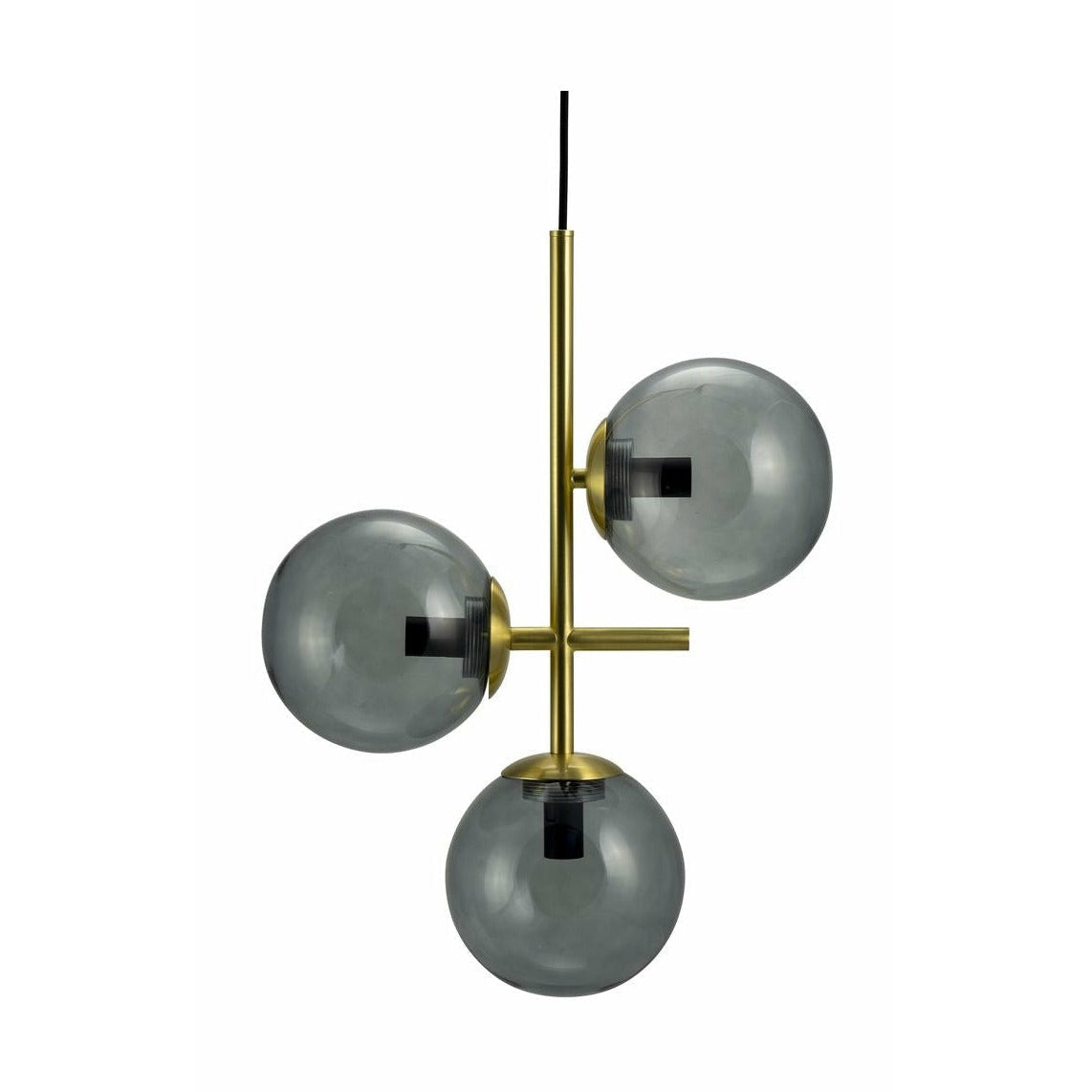[product_category]-Dyberg Larsen Como Pendant, Smoked Glass/Brass-Dyberg Larsen-5704709081425-8142-DYB-1