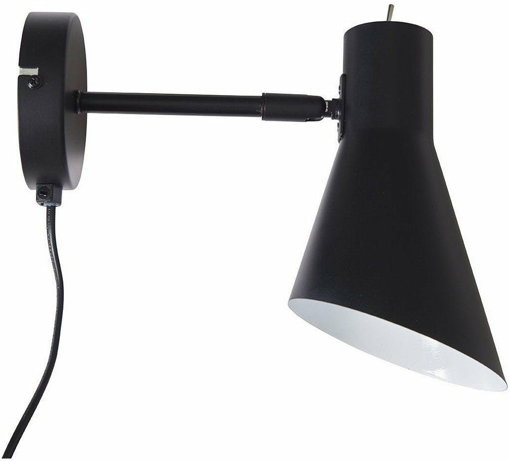 [product_category]-Dyberg Larsen Denver Wall Lamp, Matt Black-Dyberg Larsen-5704709070900-7090-DYB-1