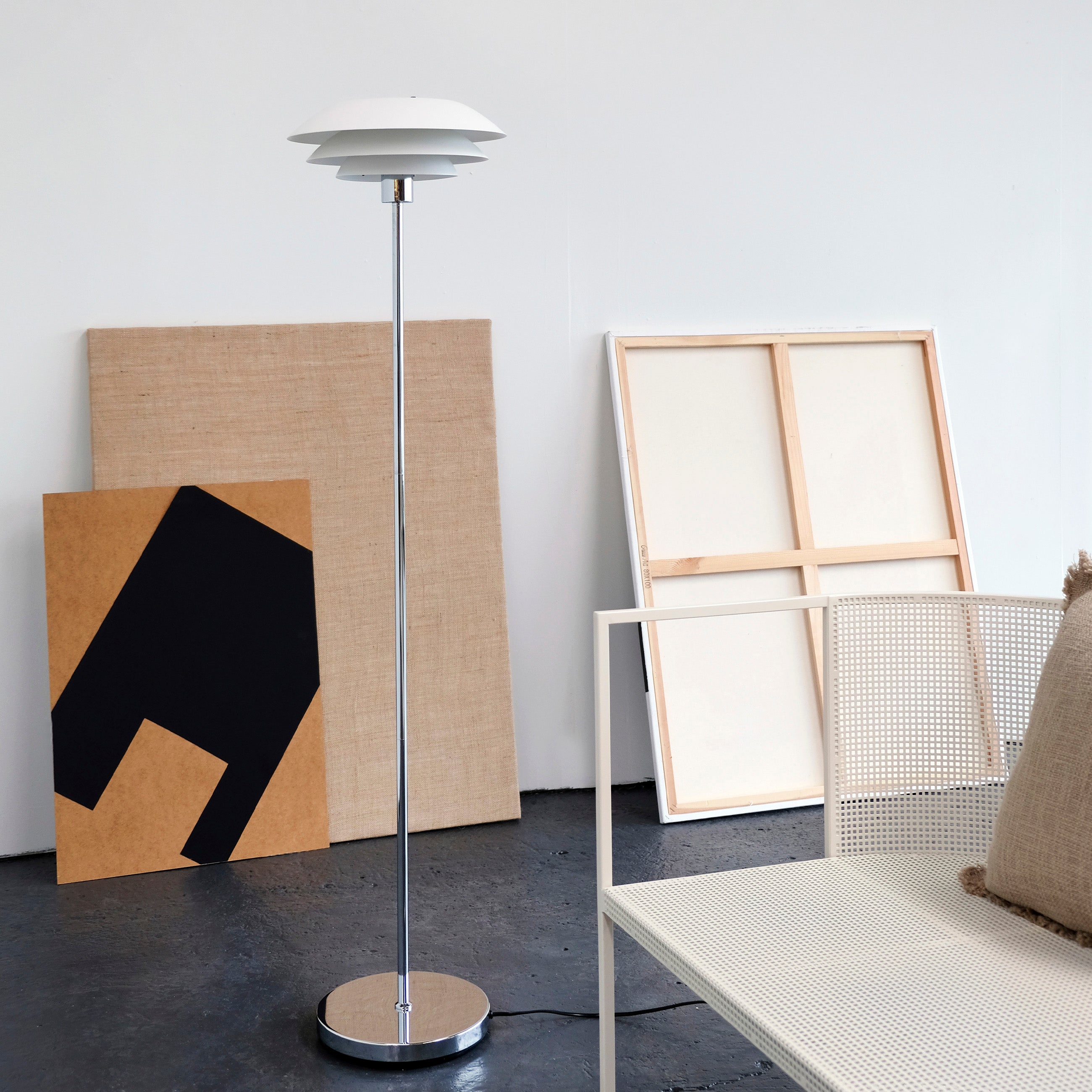 [product_category]-Dyberg Larsen Dl31 Floor Lamp Matt White, ø31-Dyberg Larsen-5704709080749-8074-DYB-2