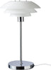 Dyberg Larsen Dl31 Table Lamp W. Chrome Base, Opal Glass