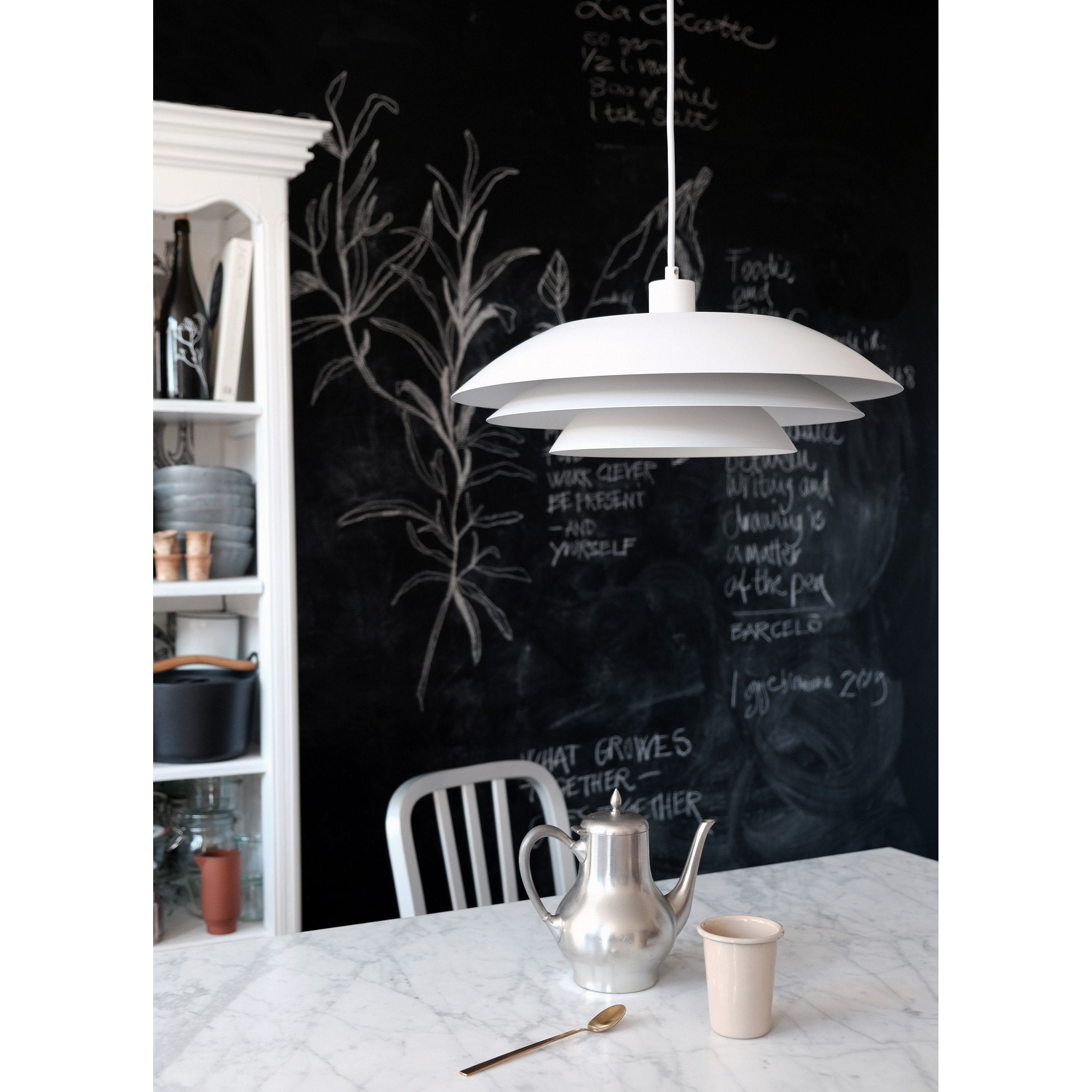 [product_category]-Dyberg Larsen Dl45 Pendant , Matt White-Dyberg Larsen-5704709070719-7071-DYB-2
