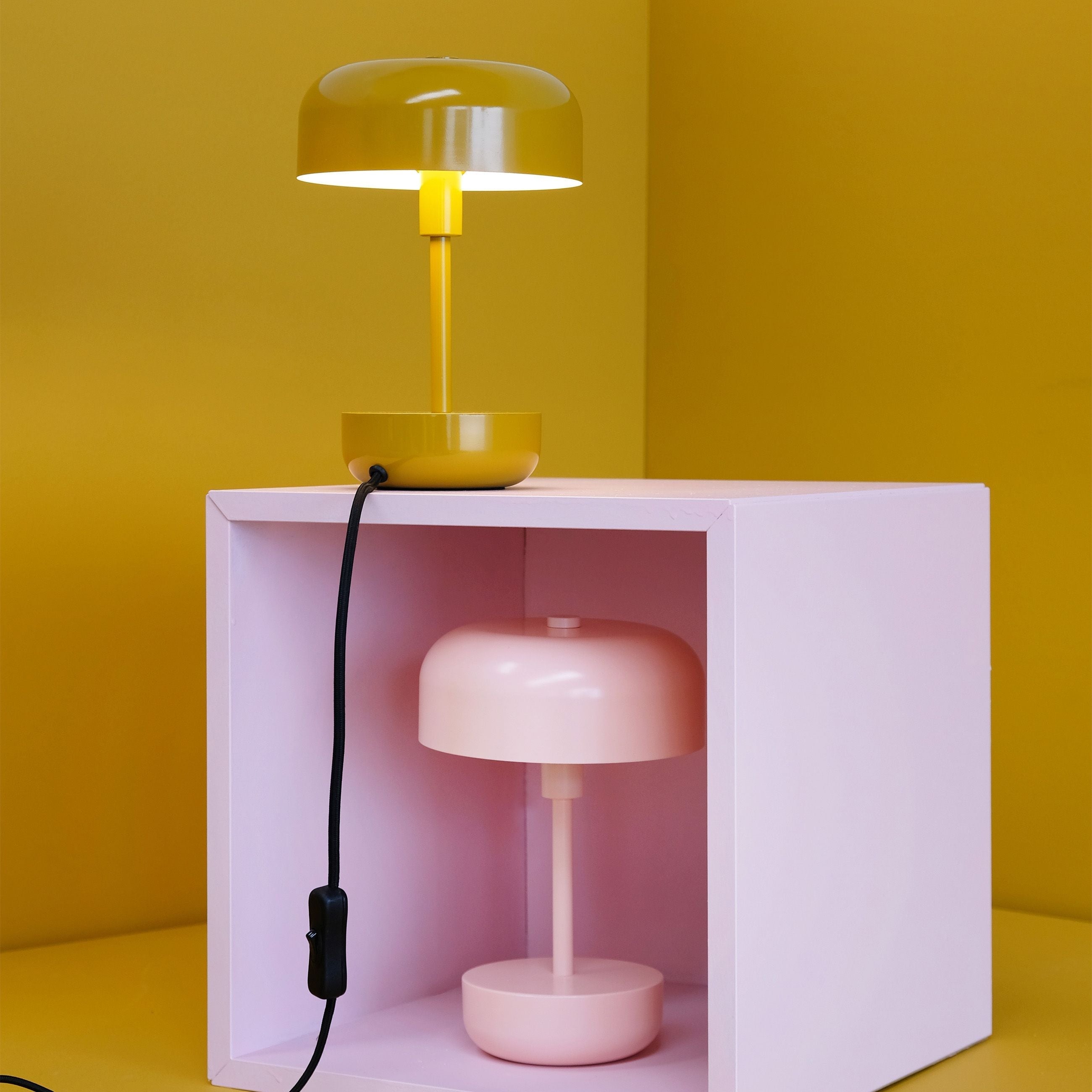 [product_category]-Dyberg Larsen Haipot Table Lamp, Curry Yellow-Dyberg Larsen-5704709072096-7209-DYB-6