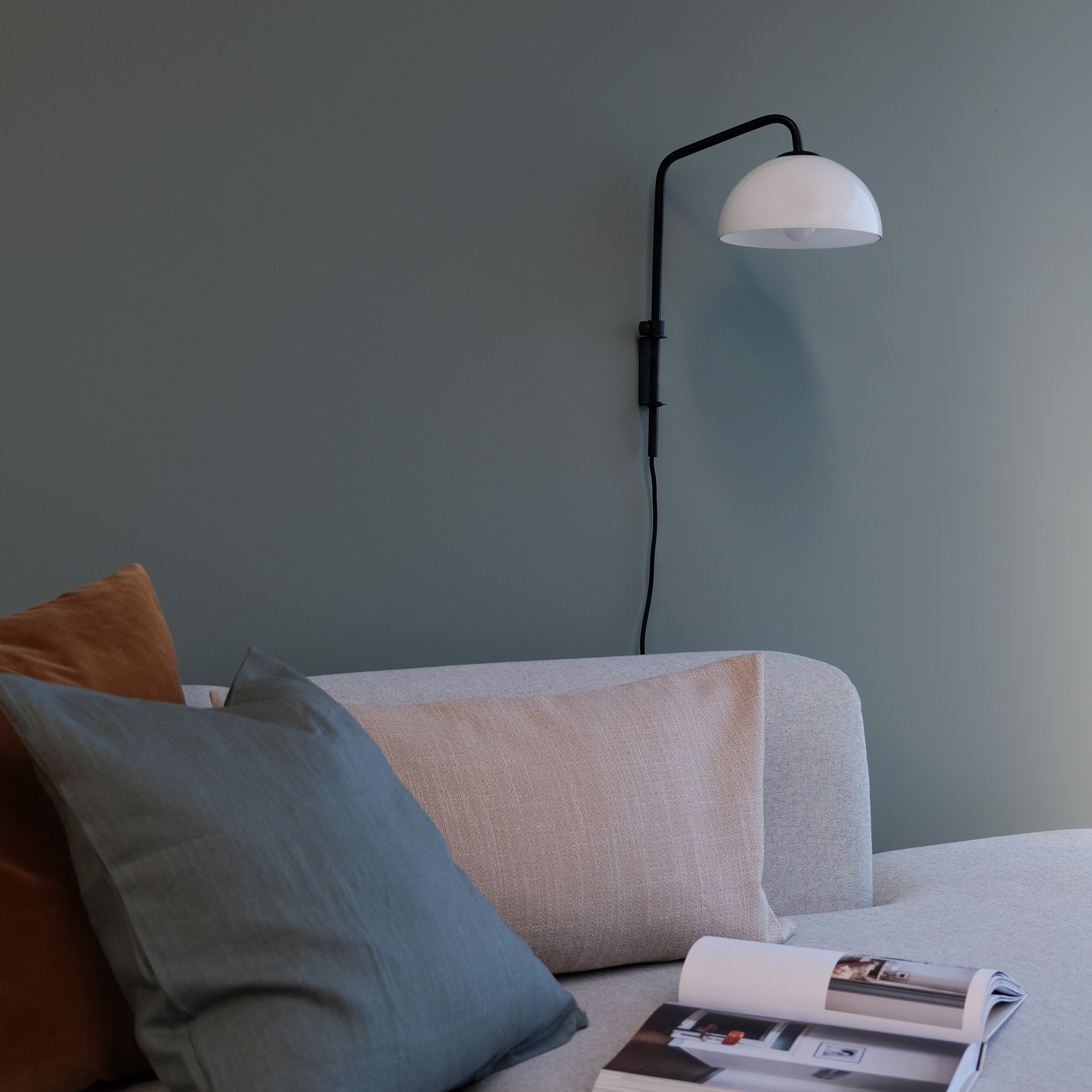 [product_category]-Dyberg Larsen Jazz Wall Lamp, Opal/Black-Dyberg Larsen-5704709073000-7300-DYB-3