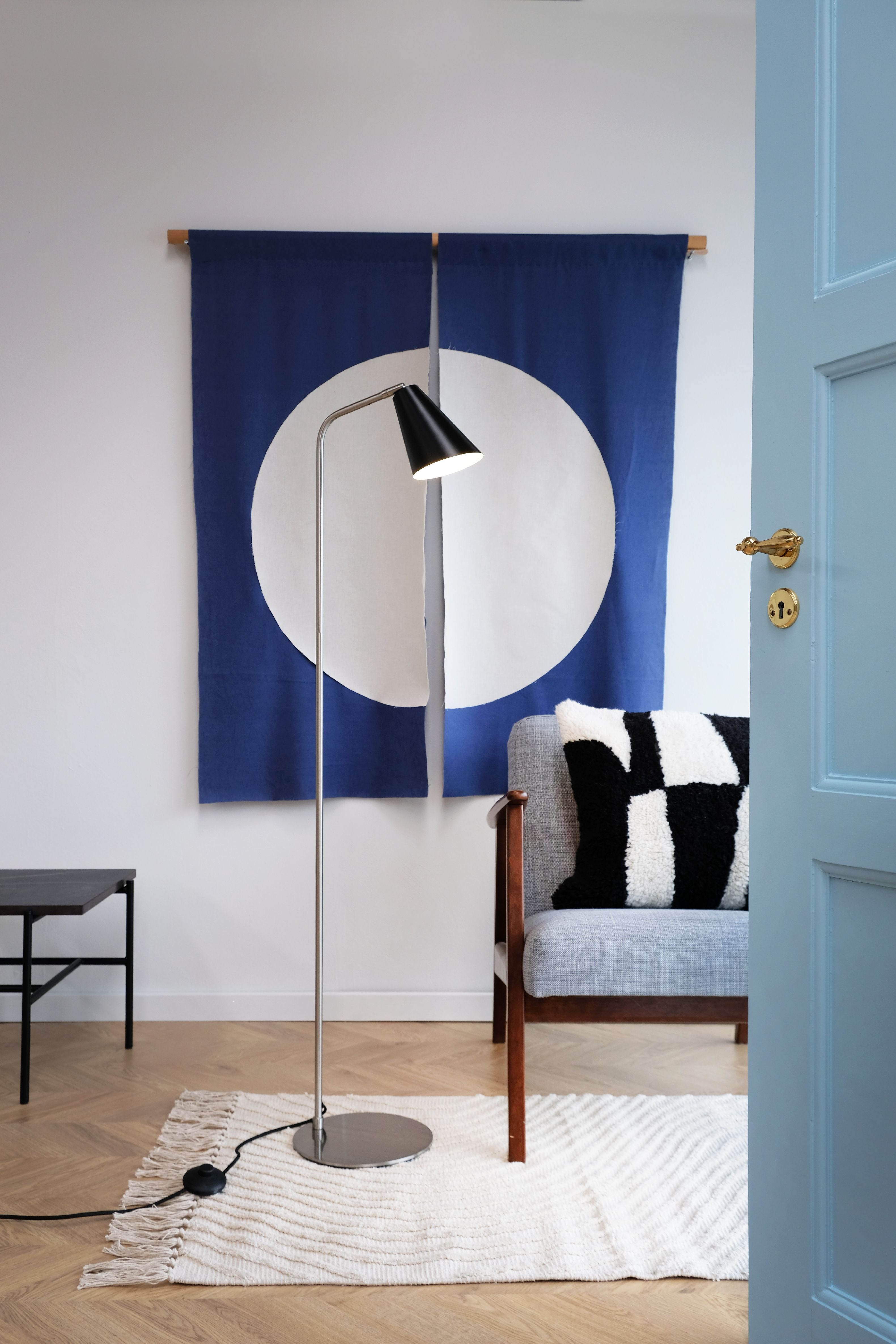 [product_category]-Dyberg Larsen Oswald Floor Lamp, Black/Steel-Dyberg Larsen-5704709072713-7271-DYB-5