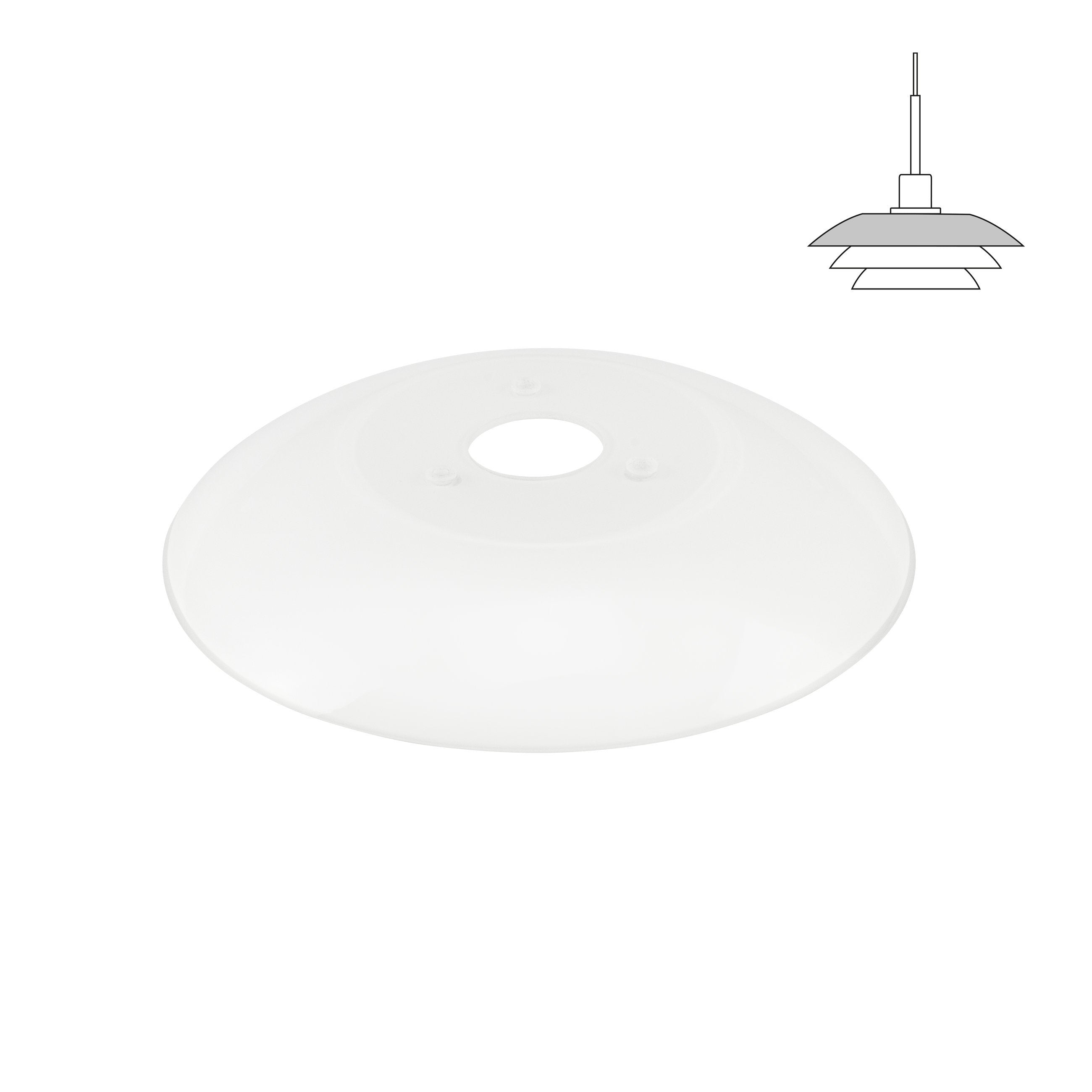 [product_category]-Dyberg Larsen Replacement Glass For Dl20 Pendant Lamp, Upper Shade-Dyberg Larsen-5704709091059-9105-DYB-1