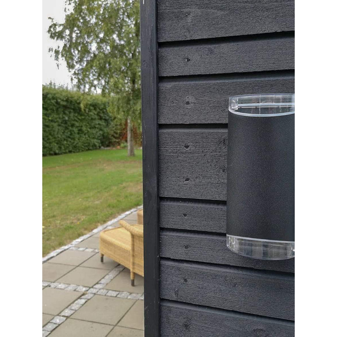 [product_category]-Dyberg Larsen Ribe Up Down Light Outdoor Wall Lamp, Matt Black-Dyberg Larsen-5704709010074-1007-DYB-2
