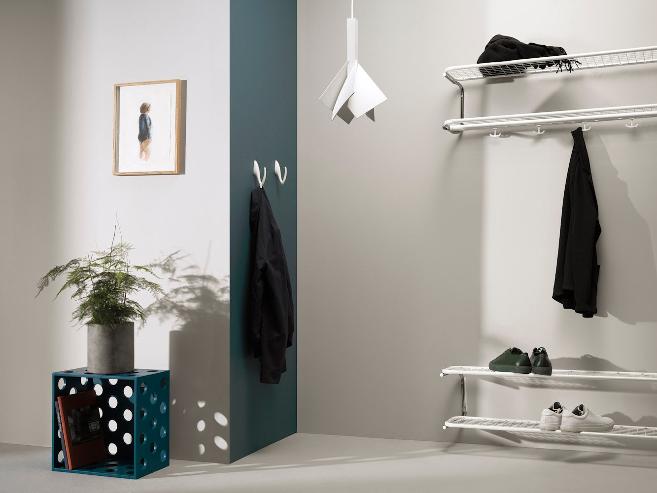 [product_category]-Essem Design Classic Hat Shelf 120 Cm, Black-Essem Design-7392157006688-650-120 ST/ST-ESS-2