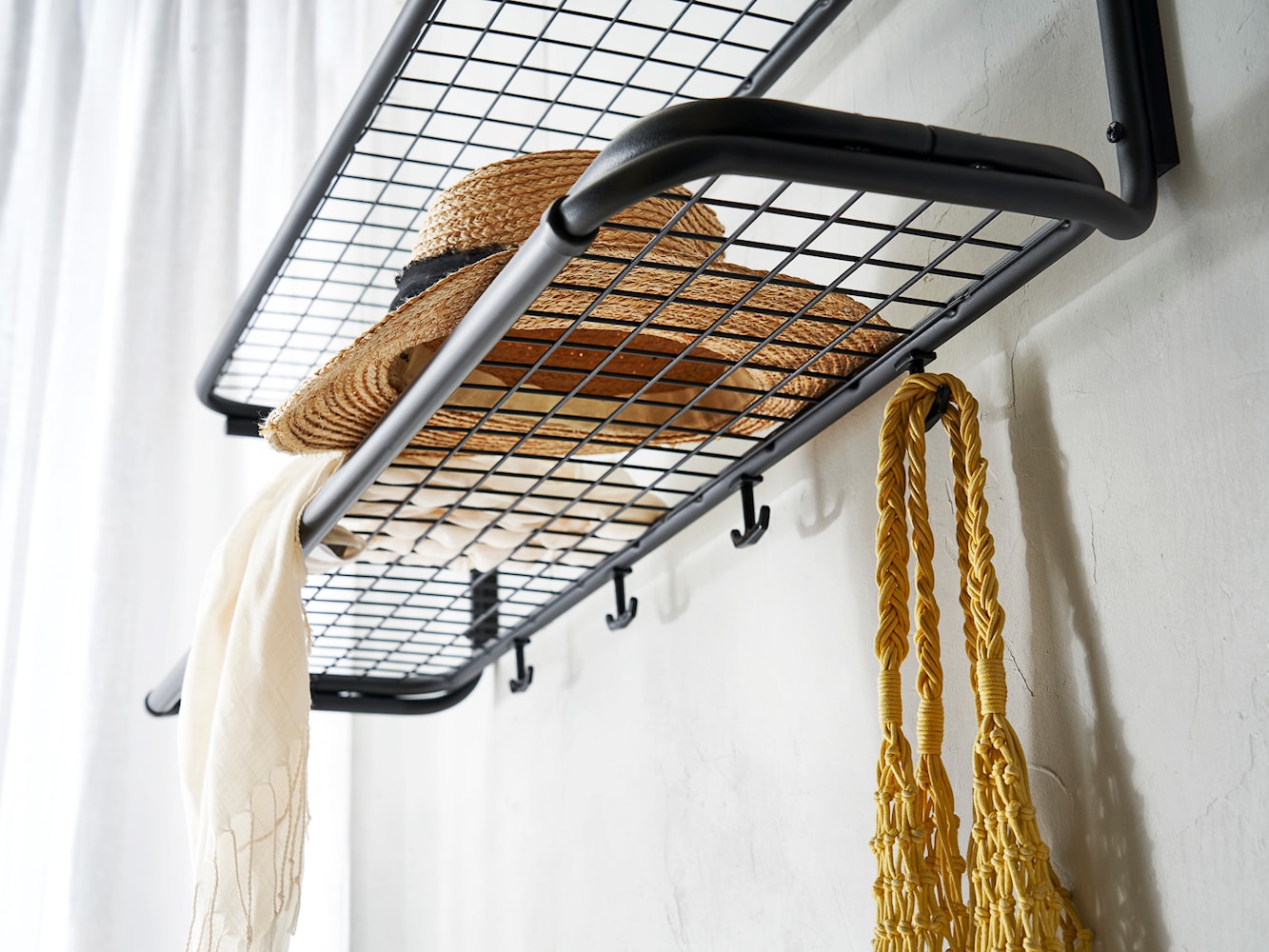 [product_category]-Essem Design Classic Hat Shelf 120 Cm, Black-Essem Design-7392157006688-650-120 ST/ST-ESS-3