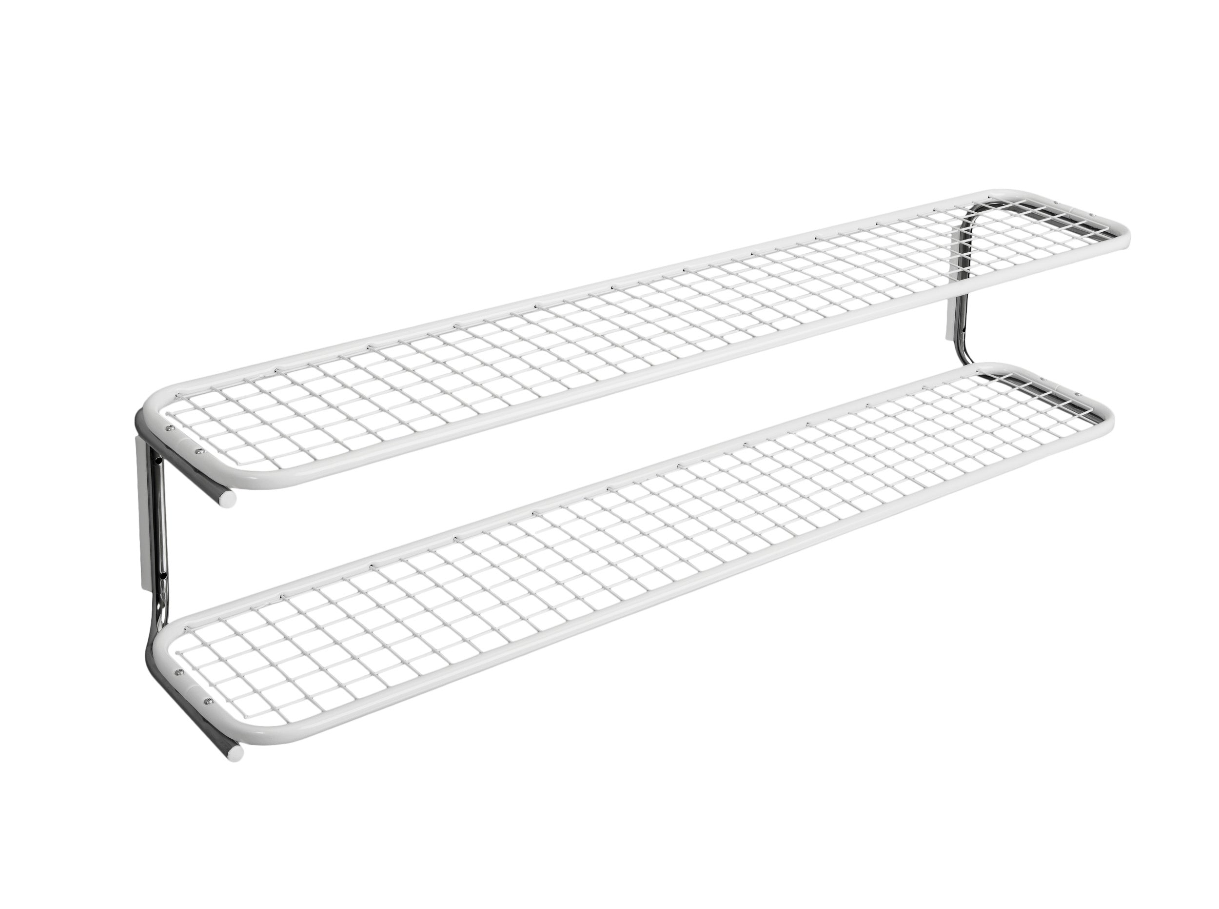 [product_category]-Essem Design Classic Shoe Rack 120 Cm, White/Chrome-Essem Design-7392157862123-650S-120 V/K-ESS-1