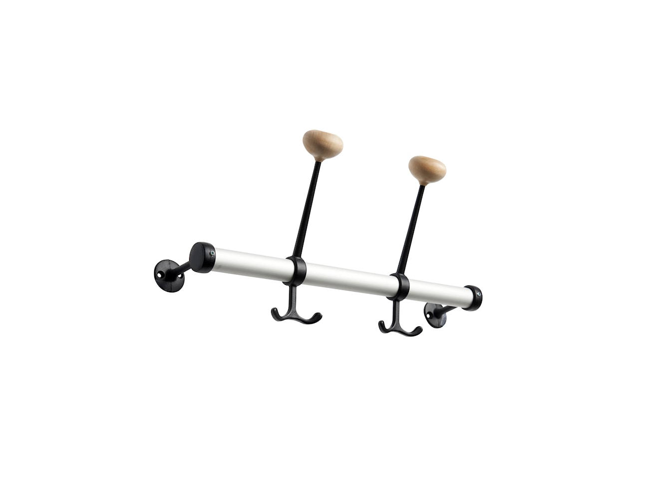[product_category]-Essem Design Gustav Hook Bar Aluminium, Black-Essem Design-7392157017257-111-ESS-1