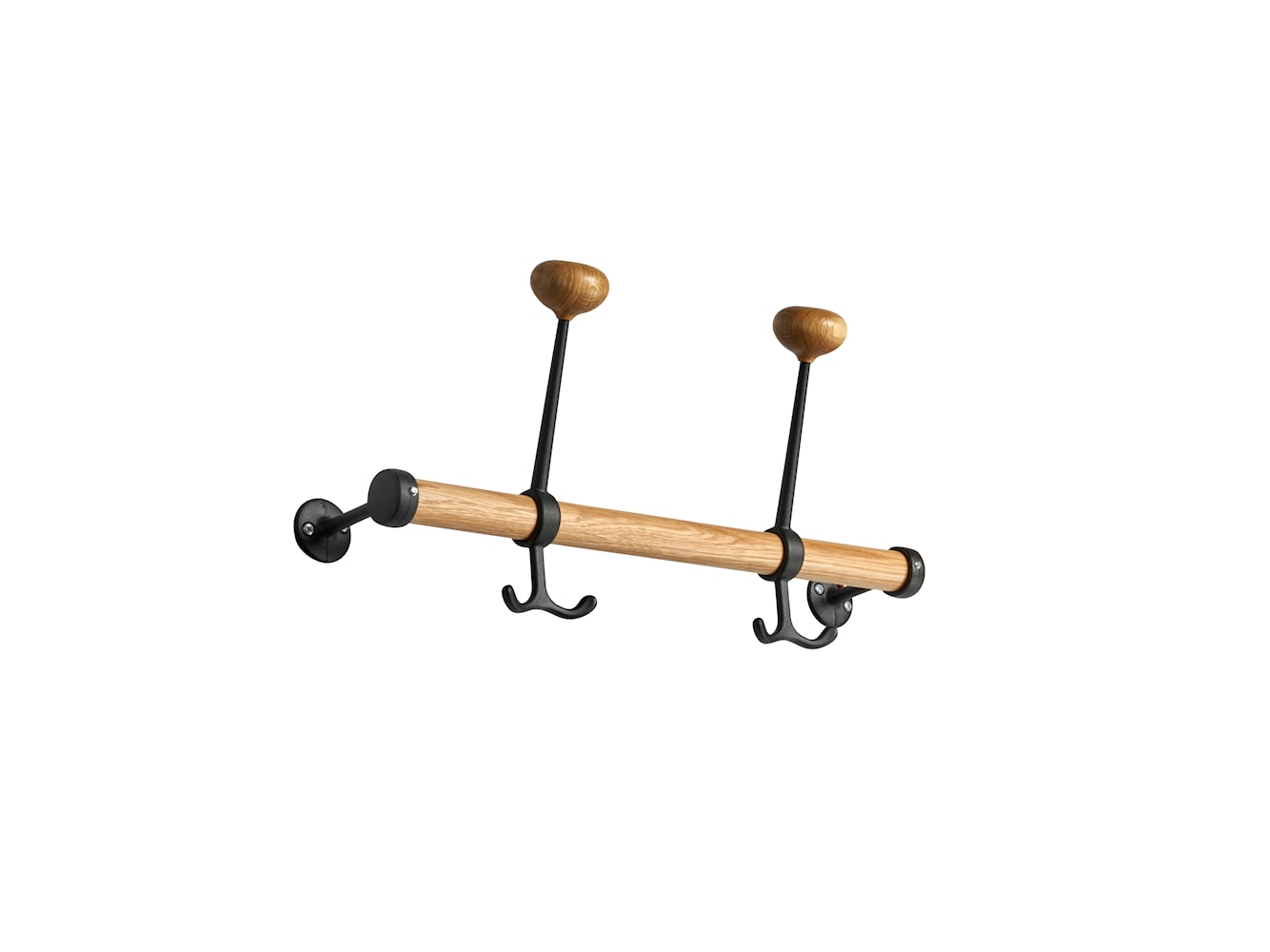[product_category]-Essem Design Gustav Hook Bar Oak, Black-Essem Design-7392157028215-119-ESS-1