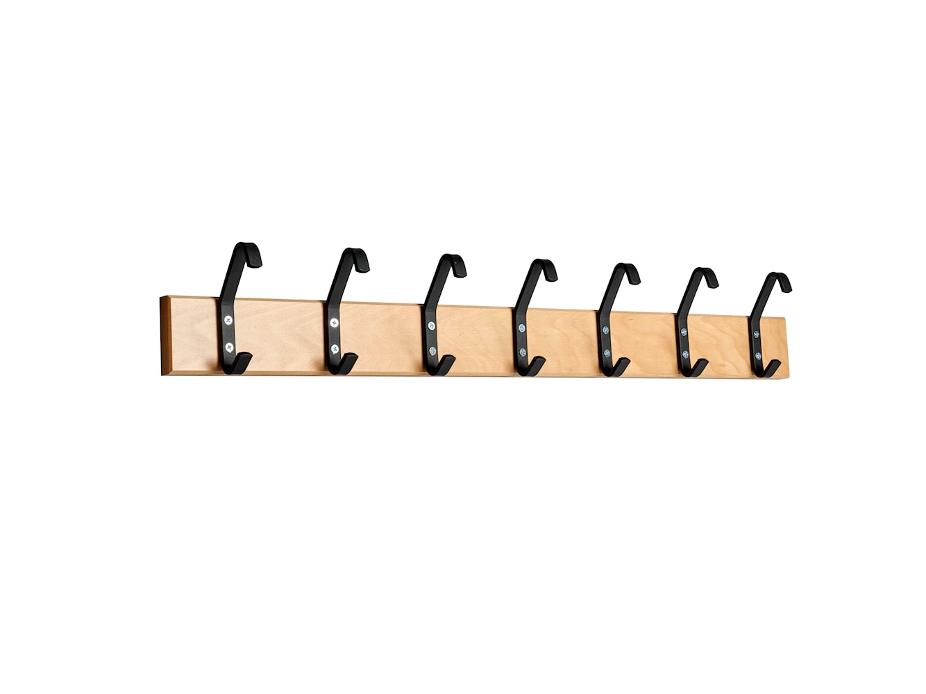 [product_category]-Essem Design Hook Strip 2 Hook Strip Beech 105 Cm, Black-Essem Design-7392157011224-4002-105 B/S-ESS-1