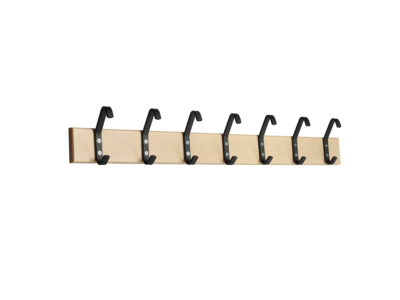 [product_category]-Essem Design Hook Strip 2 Hook Strip Birch 105 Cm, Black-Essem Design-7392157011279-4002-105 BJ/S-ESS-1