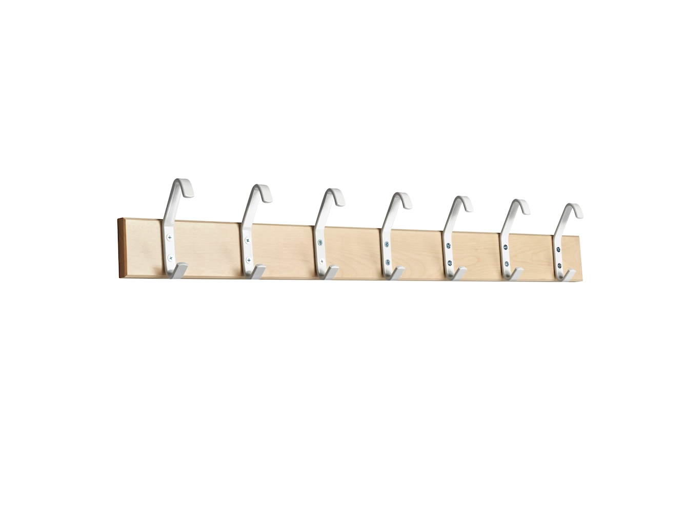 [product_category]-Essem Design Hook Strip 2 Hook Strip Birch 105 Cm, White-Essem Design-7392157011286-4002-105 BJ/V-ESS-1