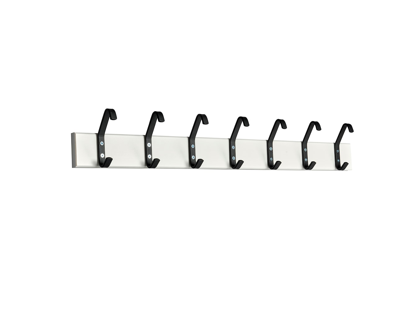 [product_category]-Essem Design Hook Strip 2 Hook Strip Birch 105 Cm, White/Black-Essem Design-7392157011422-4002-105 V/S-ESS-1