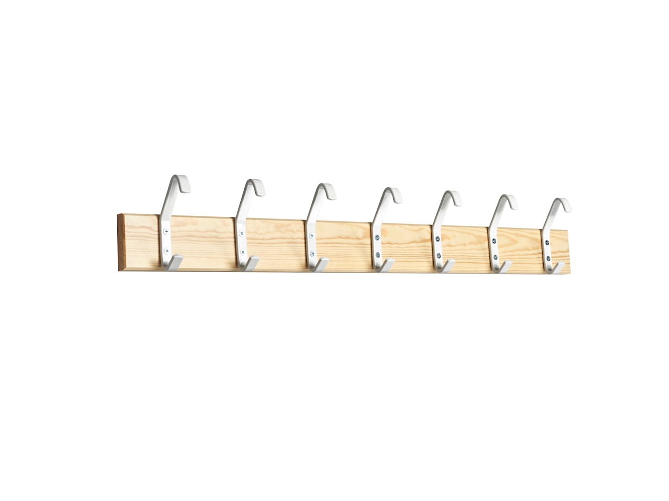 [product_category]-Essem Design Hook Strip 2 Hook Strip Pine 105 Cm, White-Essem Design-7392157011385-4002-105 F/V-ESS-1