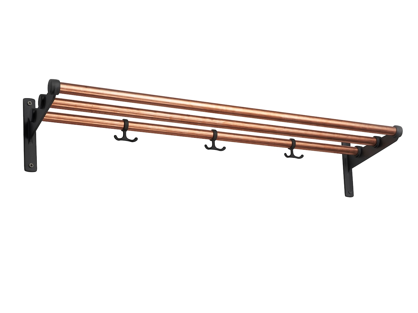 [product_category]-Essem Design Nostalgi Hat Shelf/Shoe Rack Copper, Black-Essem Design-7392157004226-076-ESS-1