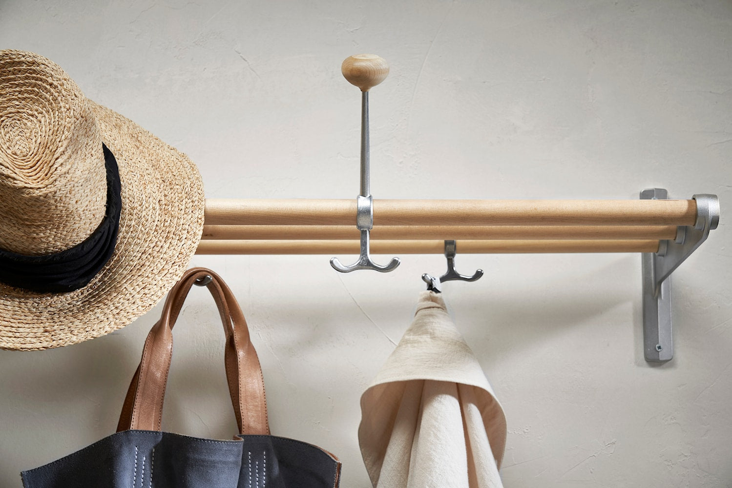 [product_category]-Essem Design Nostalgi Hat Shelf/Shoe Rack Walnut, White-Essem Design-7392157029403-084-ESS-2
