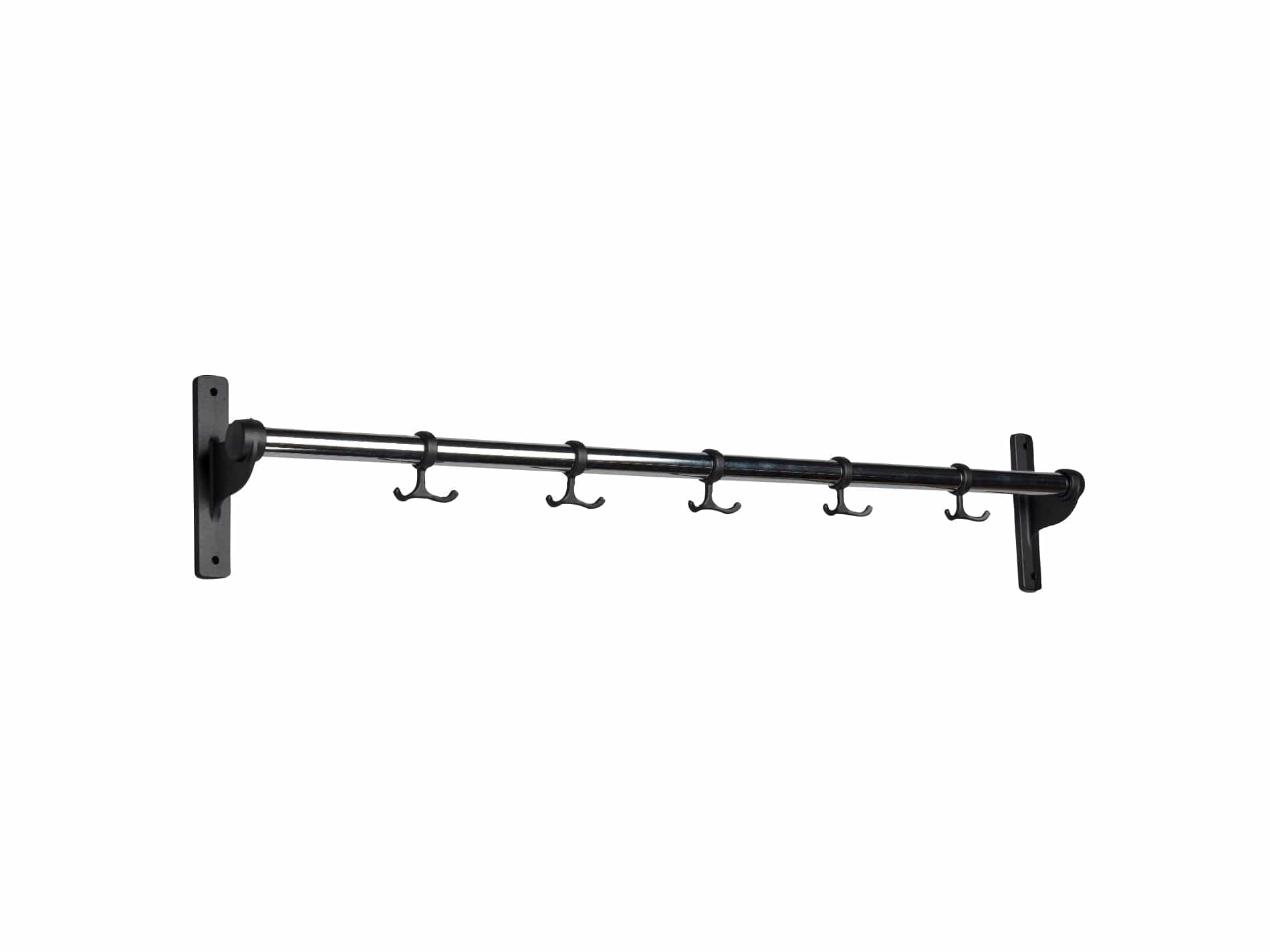 [product_category]-Essem Design Nostalgi Hook Bar, Black/Chrome-Essem Design-7392157004417-023 K-ESS-1