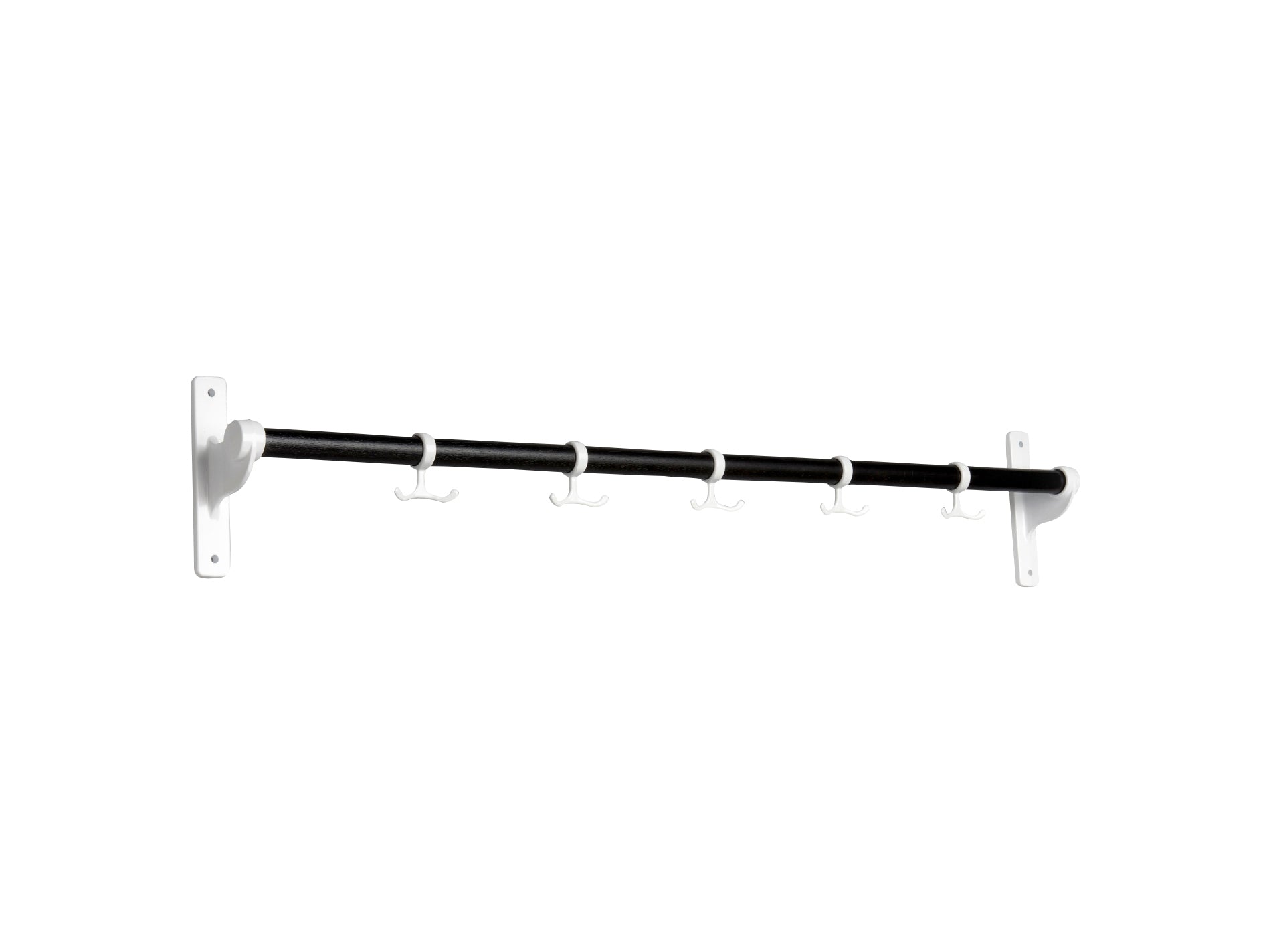 [product_category]-Essem Design Nostalgi Hook Bar Oak, Black Stained/White-Essem Design-7392157019114-067 K-ESS-1
