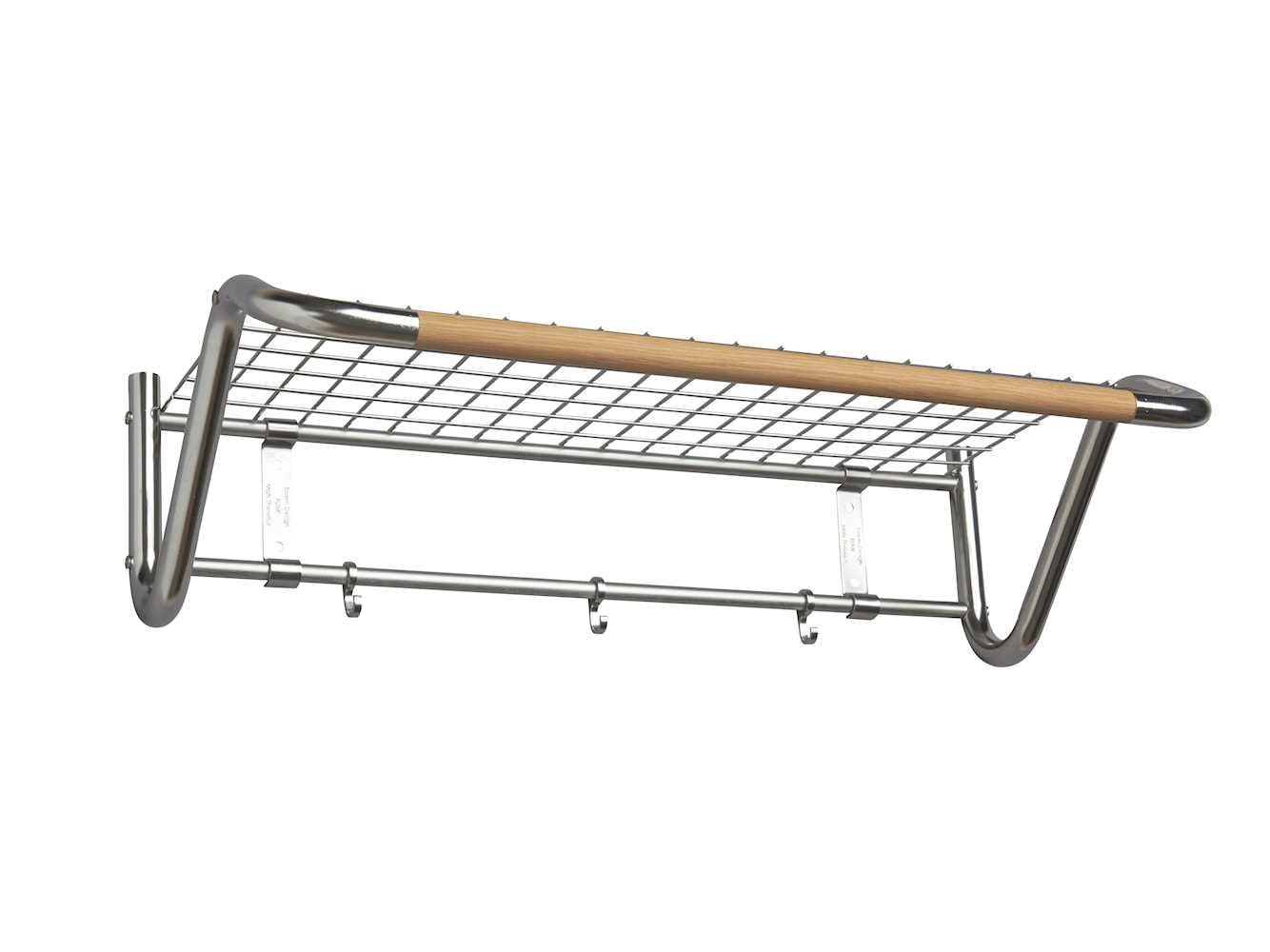 [product_category]-Essem Design Wireless Hat Shelf Stainless Steel/Oak, 61 Cm-Essem Design-7392157030317-50004-ESS-1