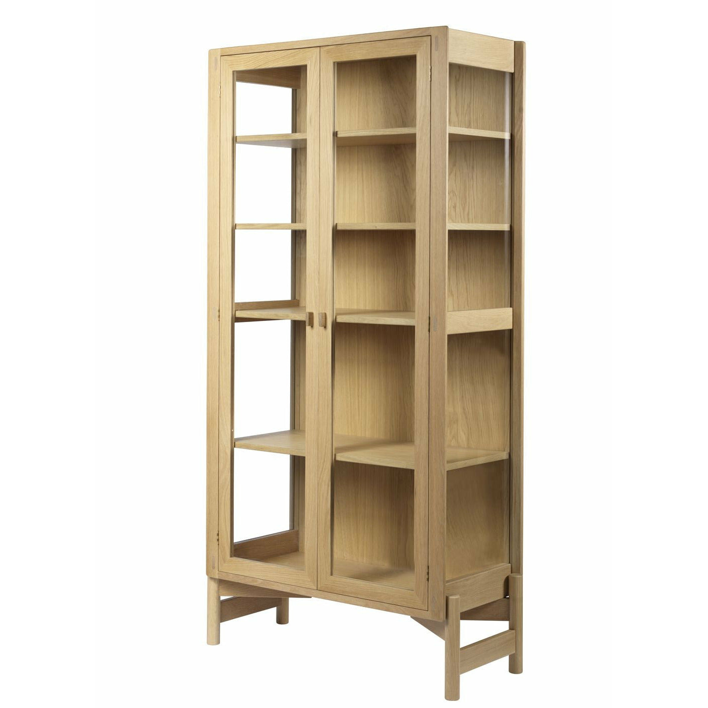 FDB Møbler A90 Boderne Display Cabinet Oak Natural, H: 178 cm