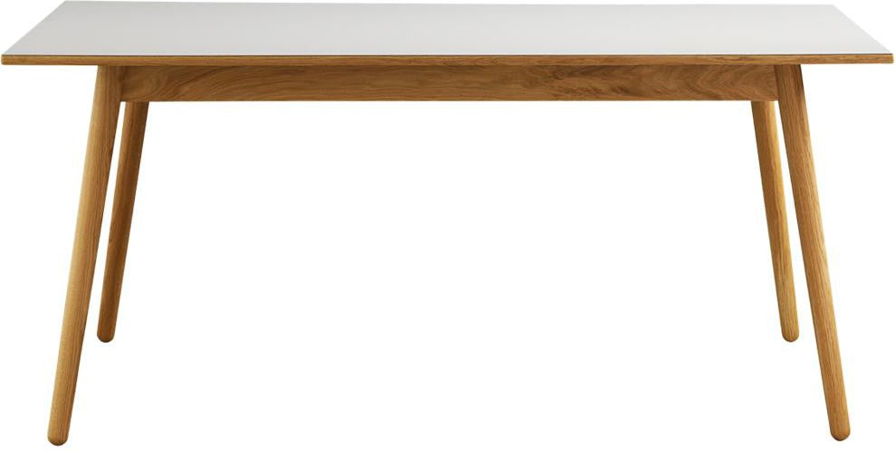 FDB Møbler C35 B Jídelní stůl pro 6 osob Beech, White Linoleum Top, 82x160cm