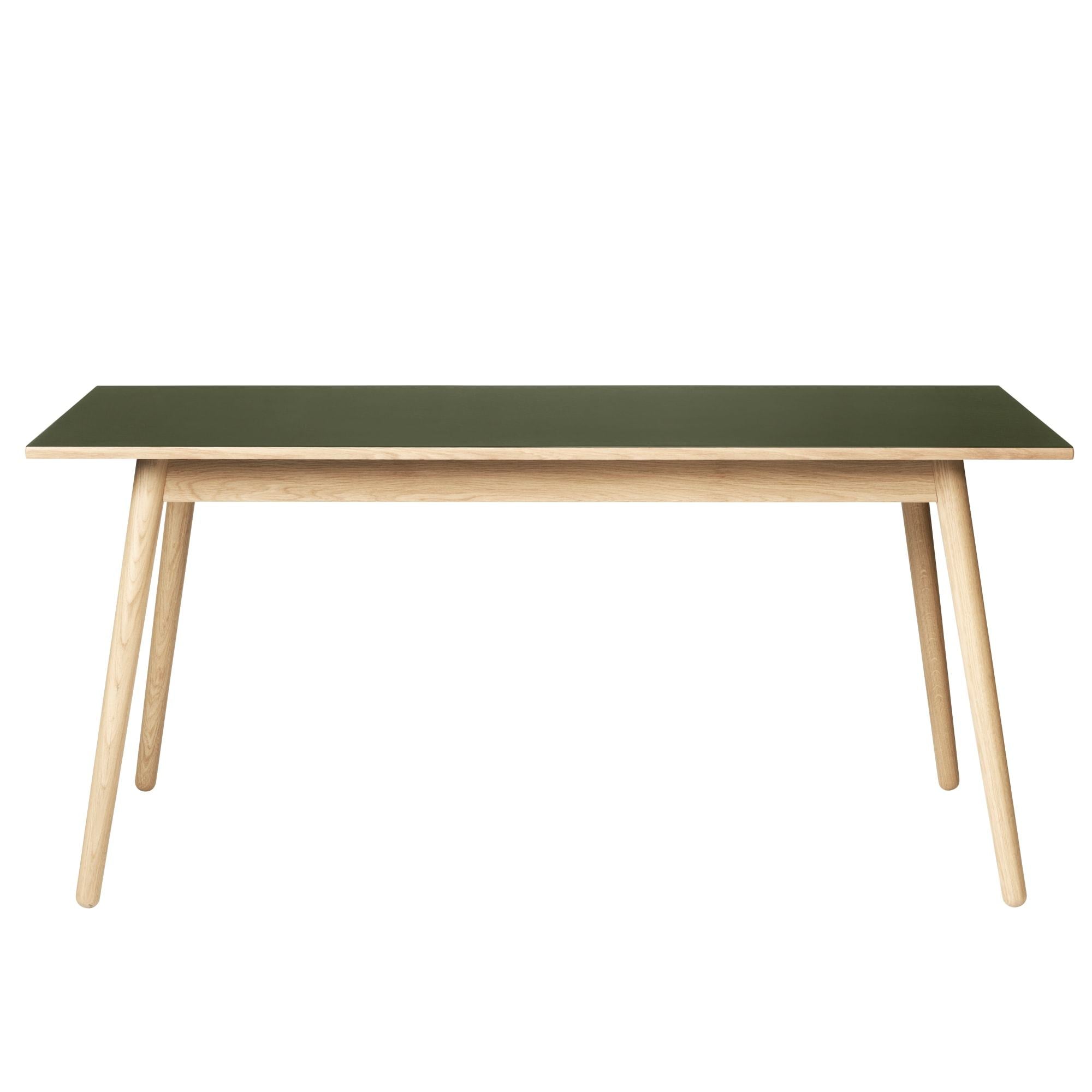 FDB Møbler C35 B Jídelní stůl dub, Olives Linoleum, 160 cm