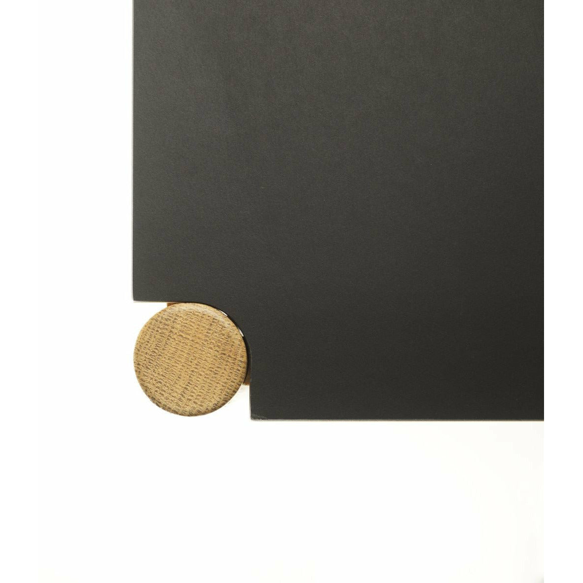 FDB Møbler C44 Tabulka 80x80 cm, přírodní/černá
