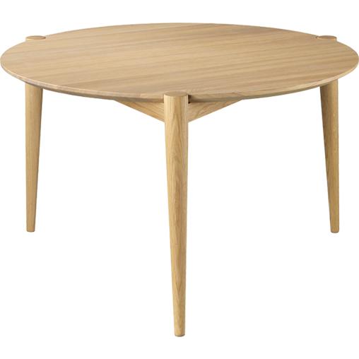 FDB Møbler D102 Søs konferenční stolek Ø70 cm, přírodní dub