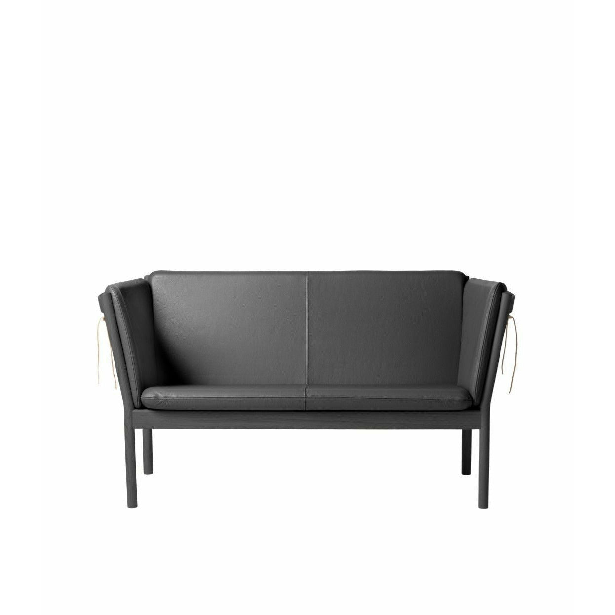 FDB Møbler J148 Two Seater Sofa, černá/černá