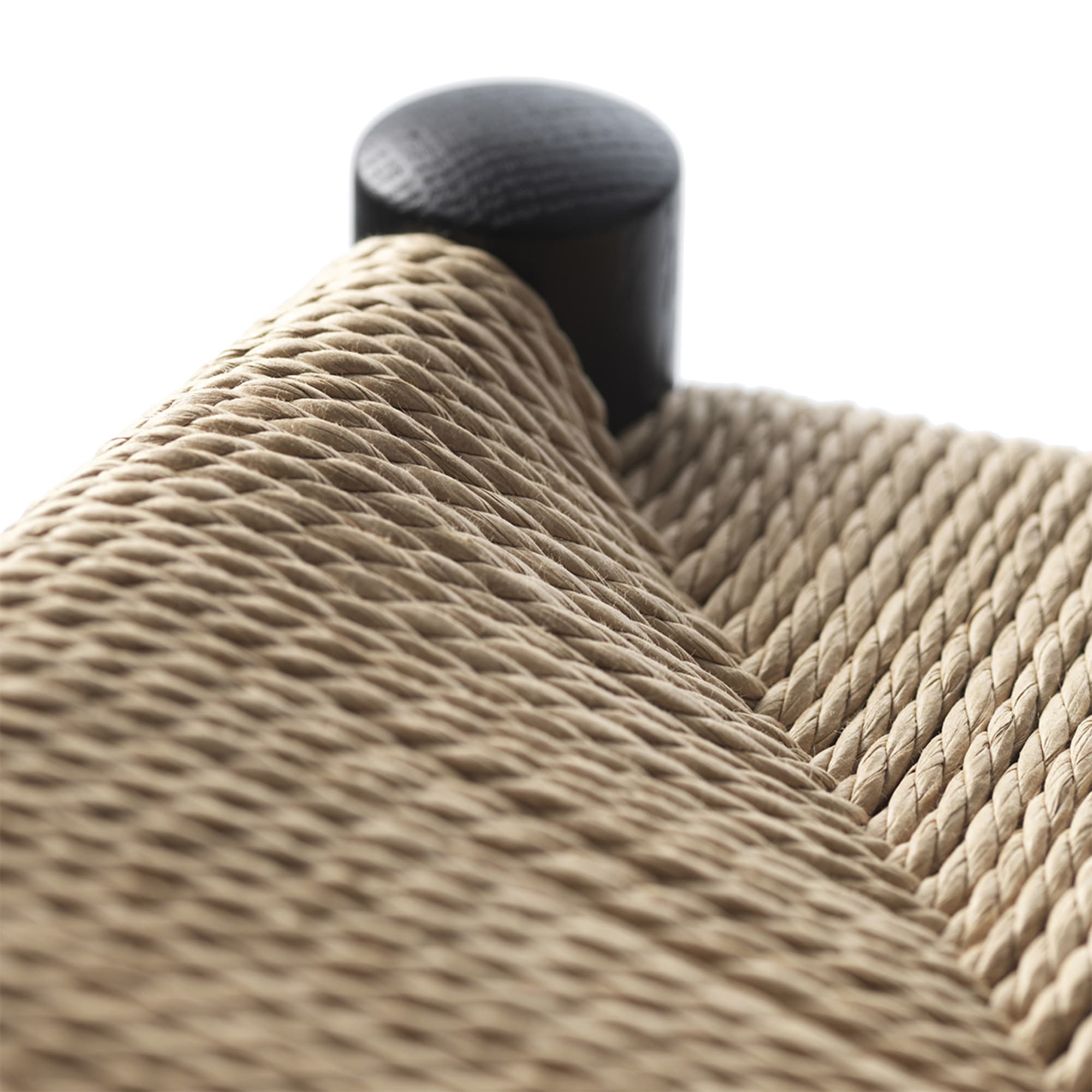 FDB Møbler J164 C Jørgen Bækmark Counter Chair, Black/Natural Braid