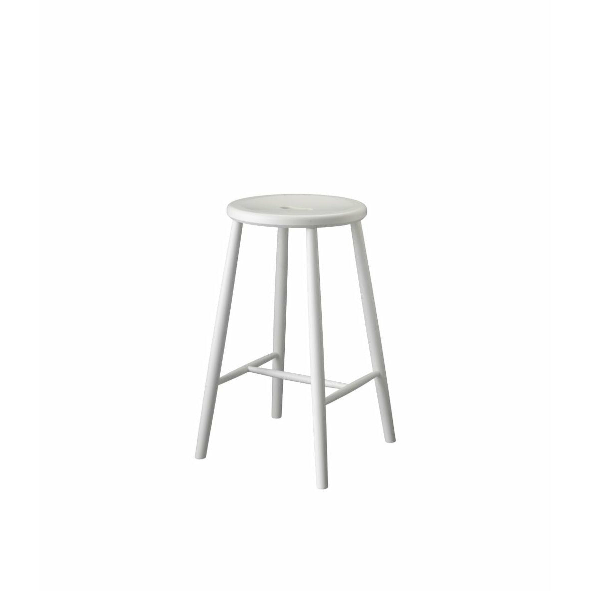 FDB Møbler J27 C Bar Stool Buk, bílá