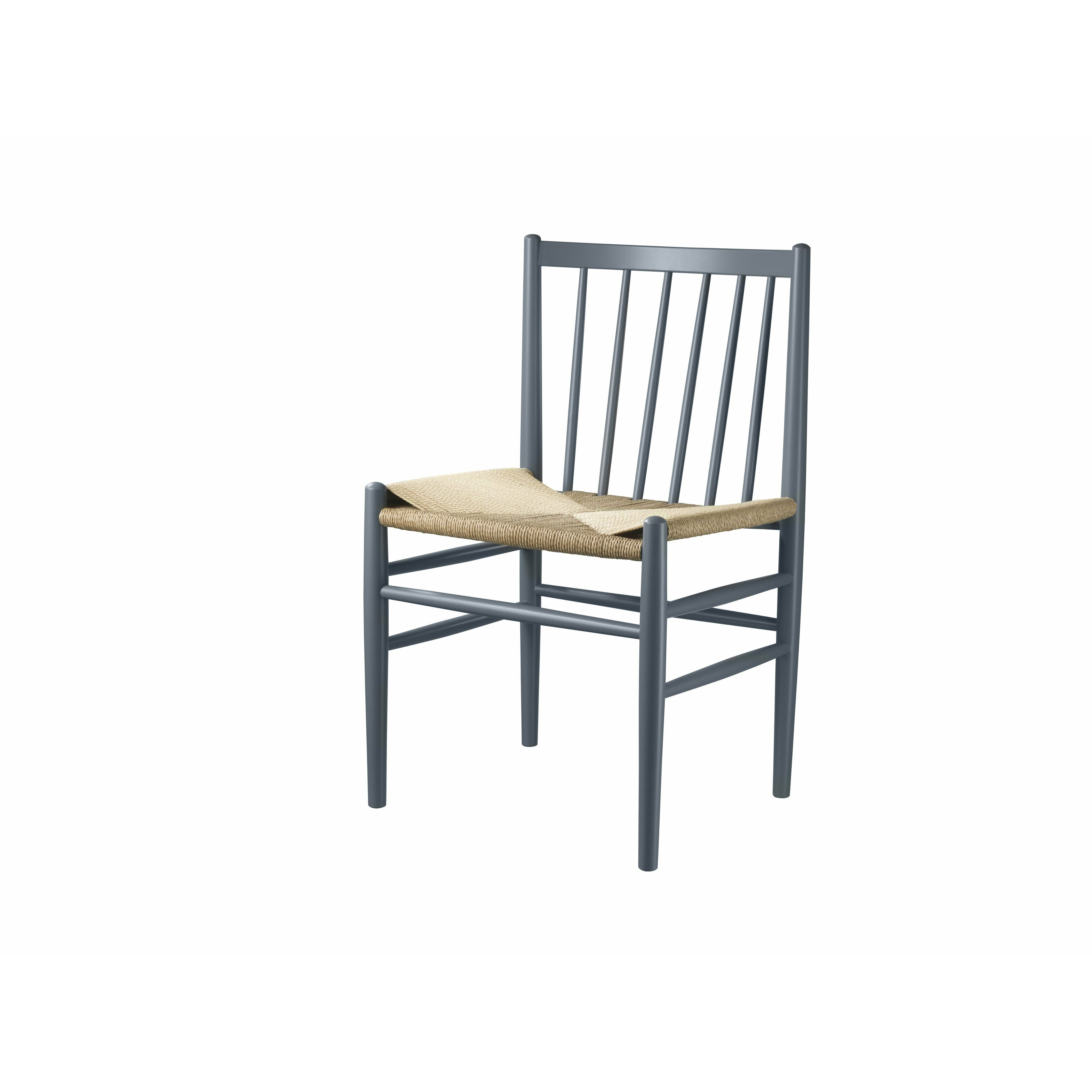 FDB nábytek J80 Jørgen Bækmark Chair, Blue Grey/Natural
