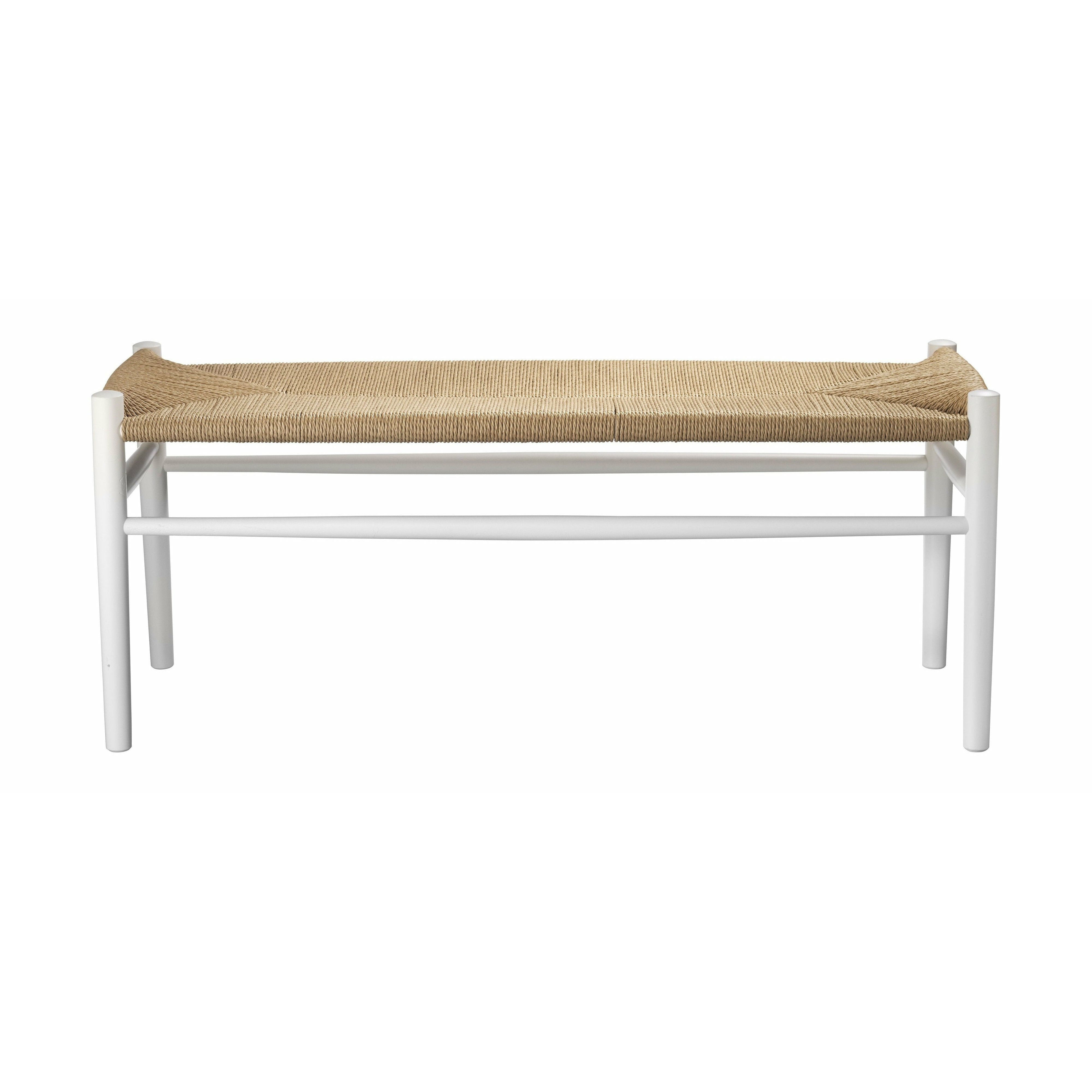 FDB Møbler J83 B Bækmark Bench Oak Oillesed, White/Natural cop