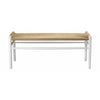 FDB Møbler J83 B Bækmark Bench Oak Oillesed, White/Natural cop