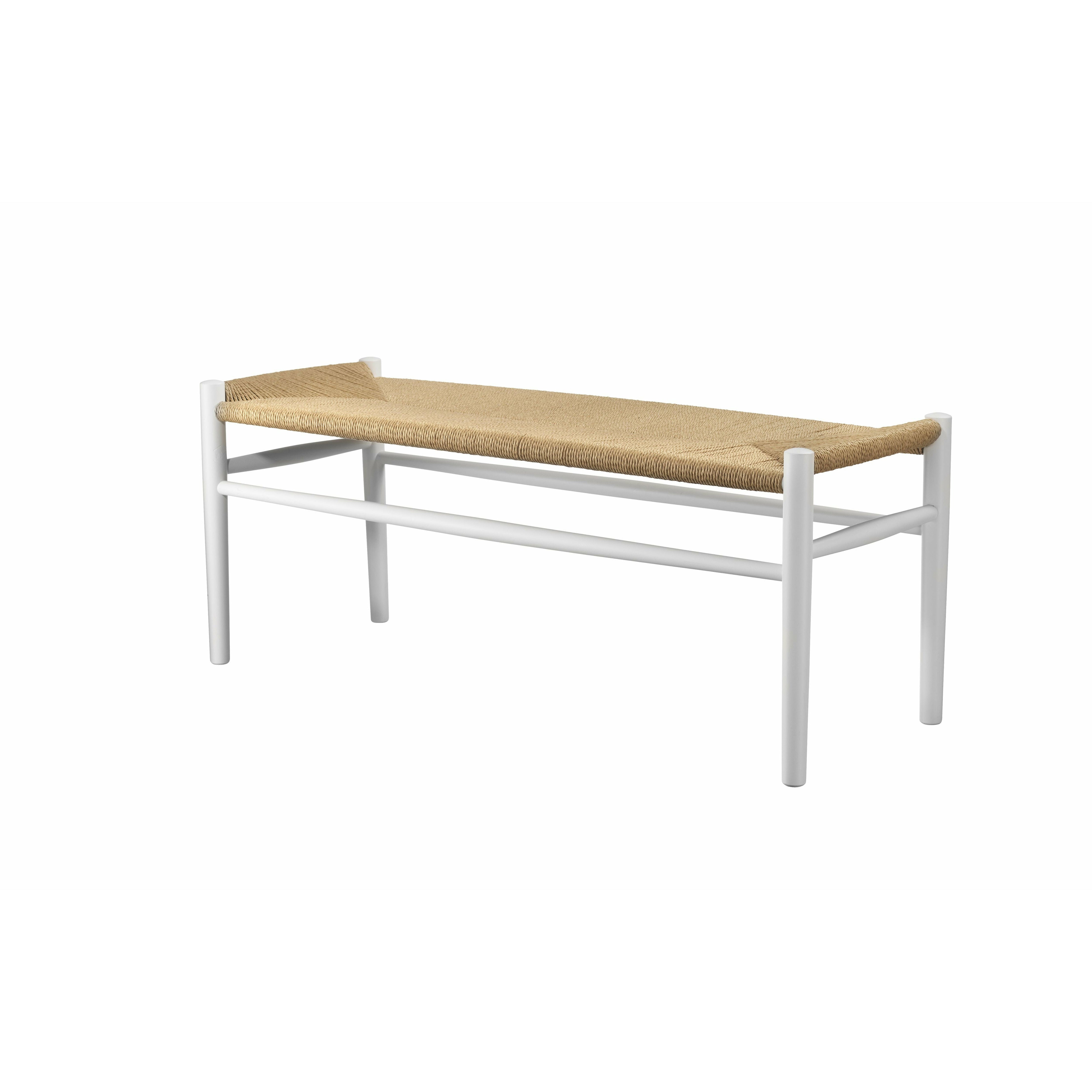 FDB Møbler J83 B Bækmark Bench Oak Oillesed, White/Natural cop