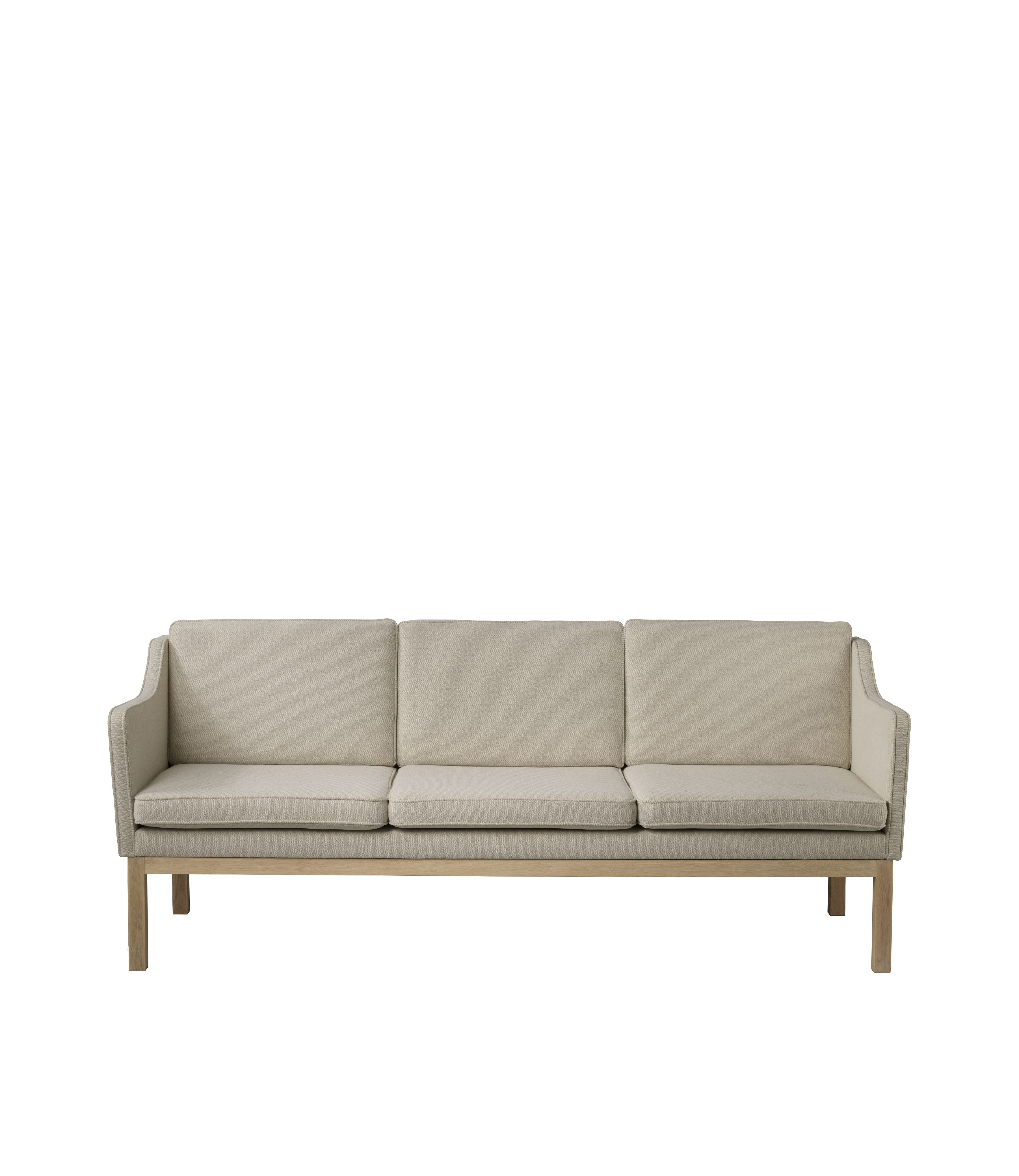 [product_category]-Fdb Møbler Mk46 Mogens Koch 3 Pers. Sofa, Oak/De Ploeg Prairie Beige 90-FDB Møbler-5715054012675-L433001100202-FDB-1