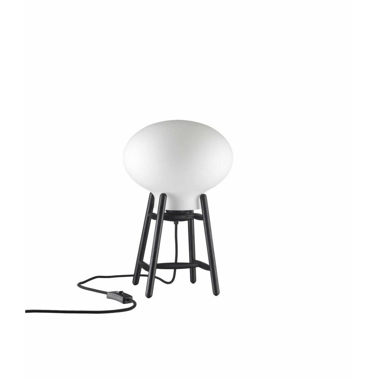 FDB Møbler U4 HITI STABLE LAMP Opal Glass, Black/Black