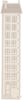 Ferm Living Woonplaatsgroeimeter, ongeverfd gebroken wit