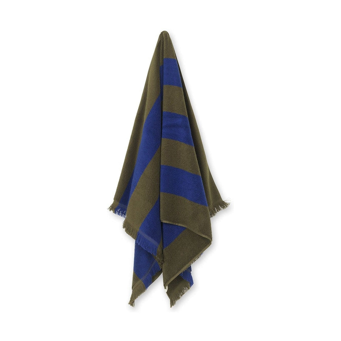 [product_category]-Ferm Living Alee Bath Towel 70x140 Cm, Olive/Light Blue-Ferm Living-5704723285489-1104265582-FER-4