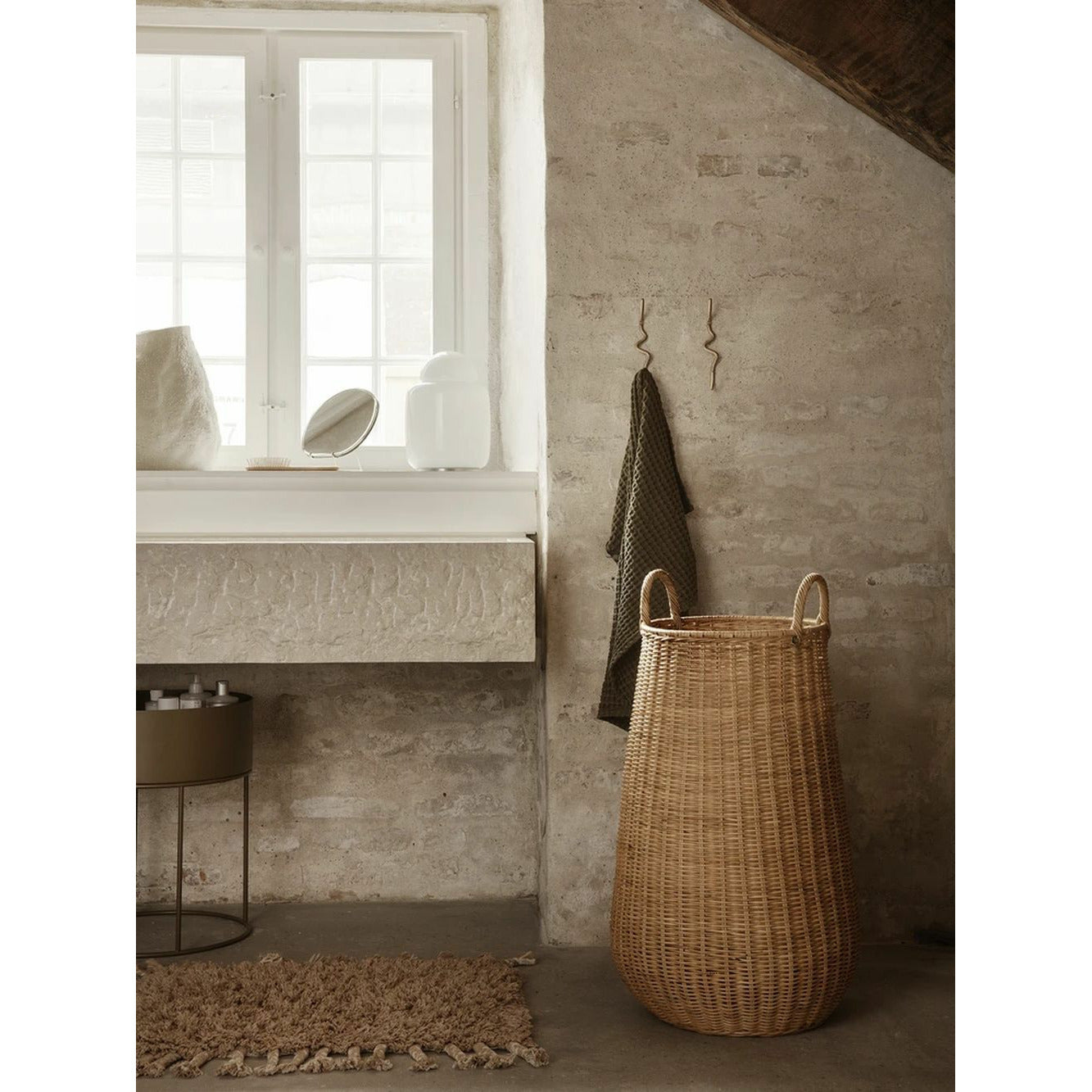 [product_category]-Ferm Living Amass Long Pile Mat, White Pepper-Ferm Living-5704723263692-1104263403-FER-2