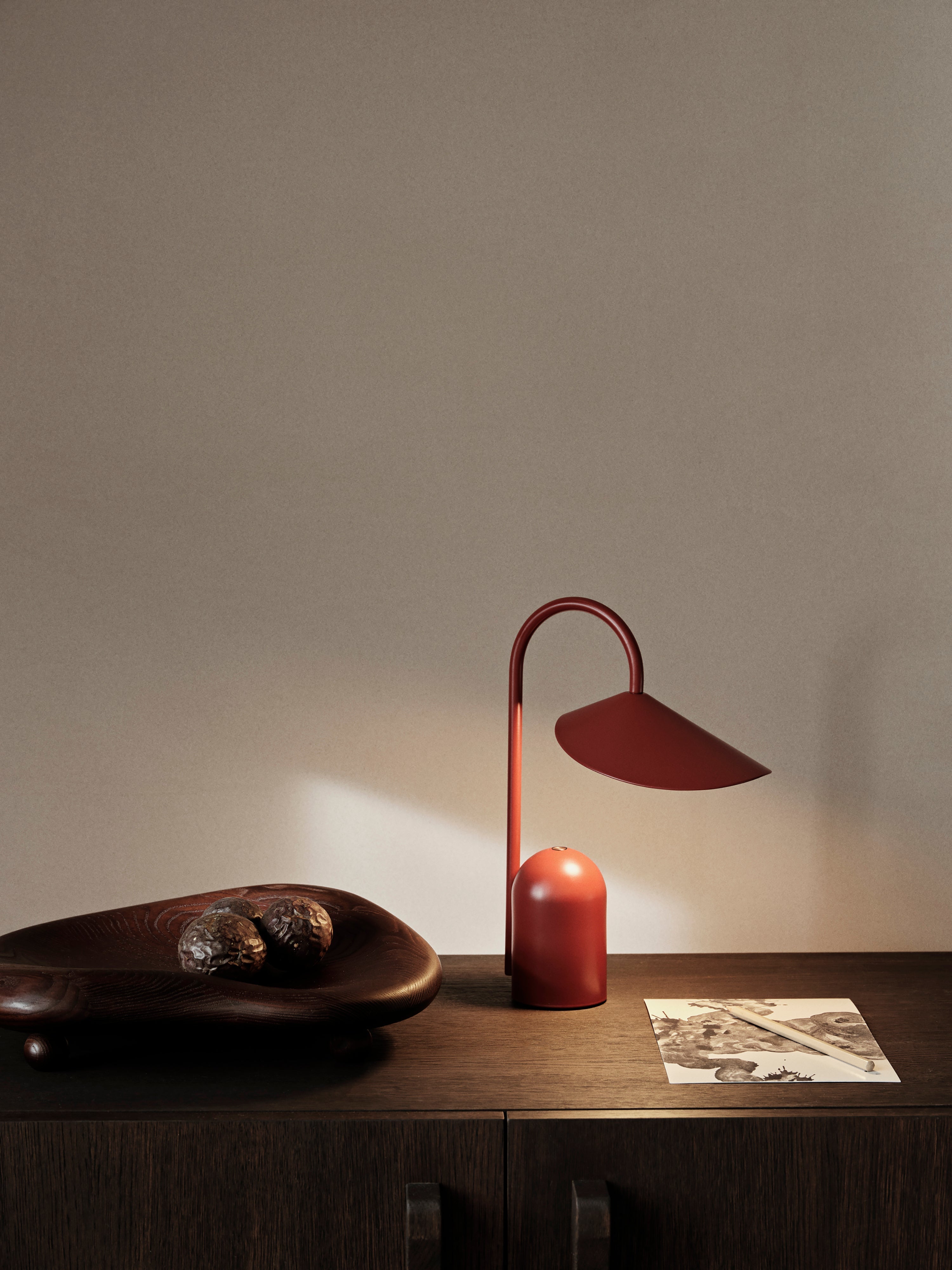 [product_category]-Ferm Living Arum Portable Lamp Oxide Red-Ferm Living-5704723322719-1104269286-FER-8
